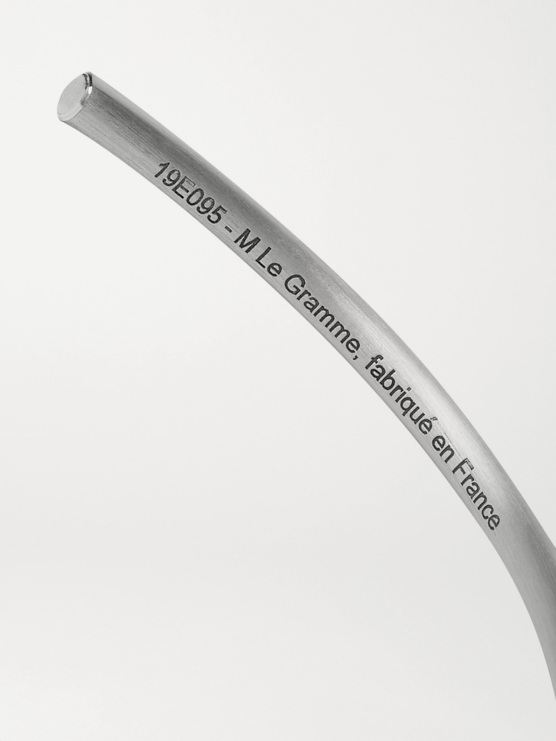 Le Gramme Le 7 Brushed Sterling Silver Cuff In Silver