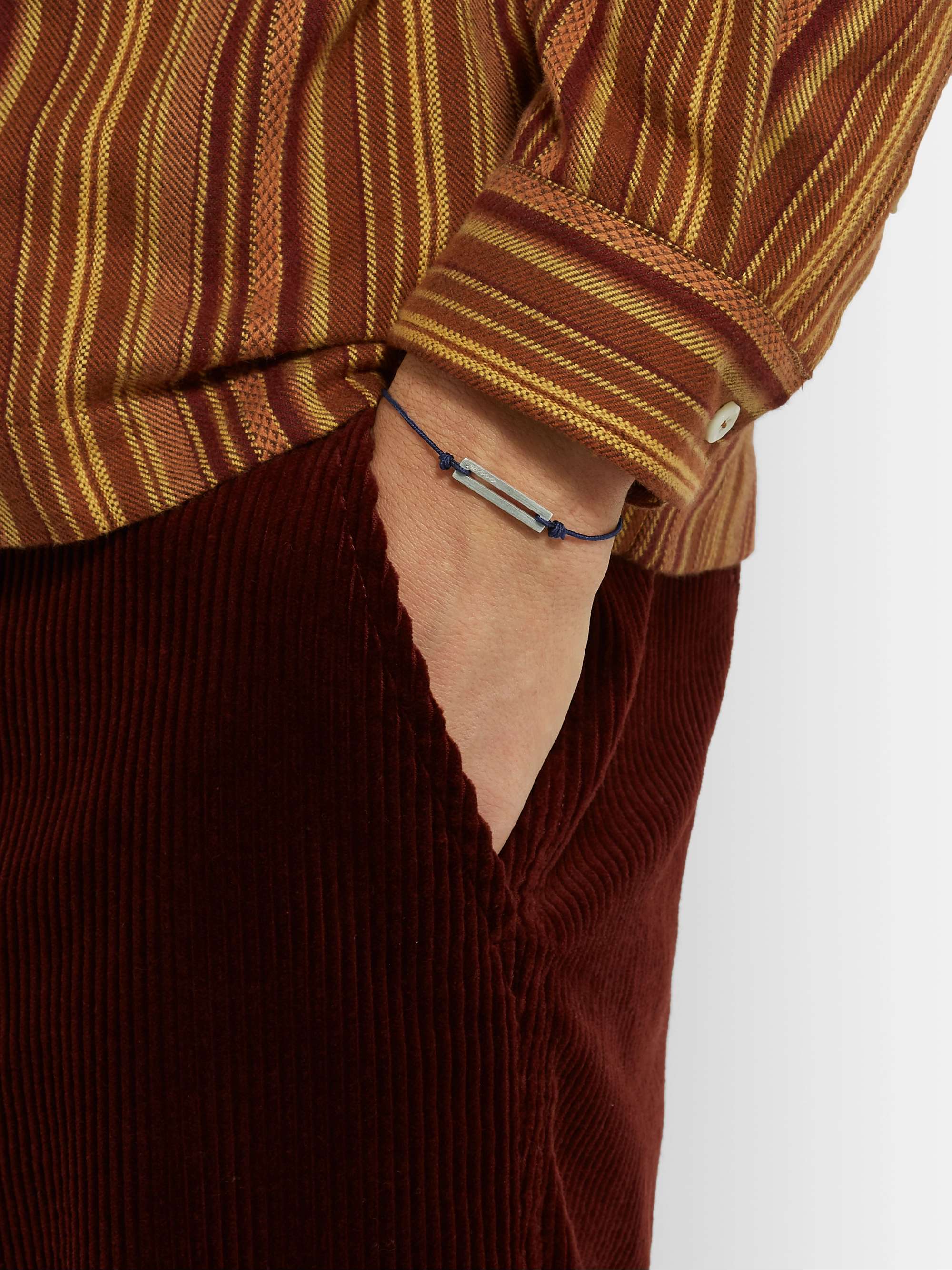 LE GRAMME Le 17/10 Cord and Sterling Silver Bracelet