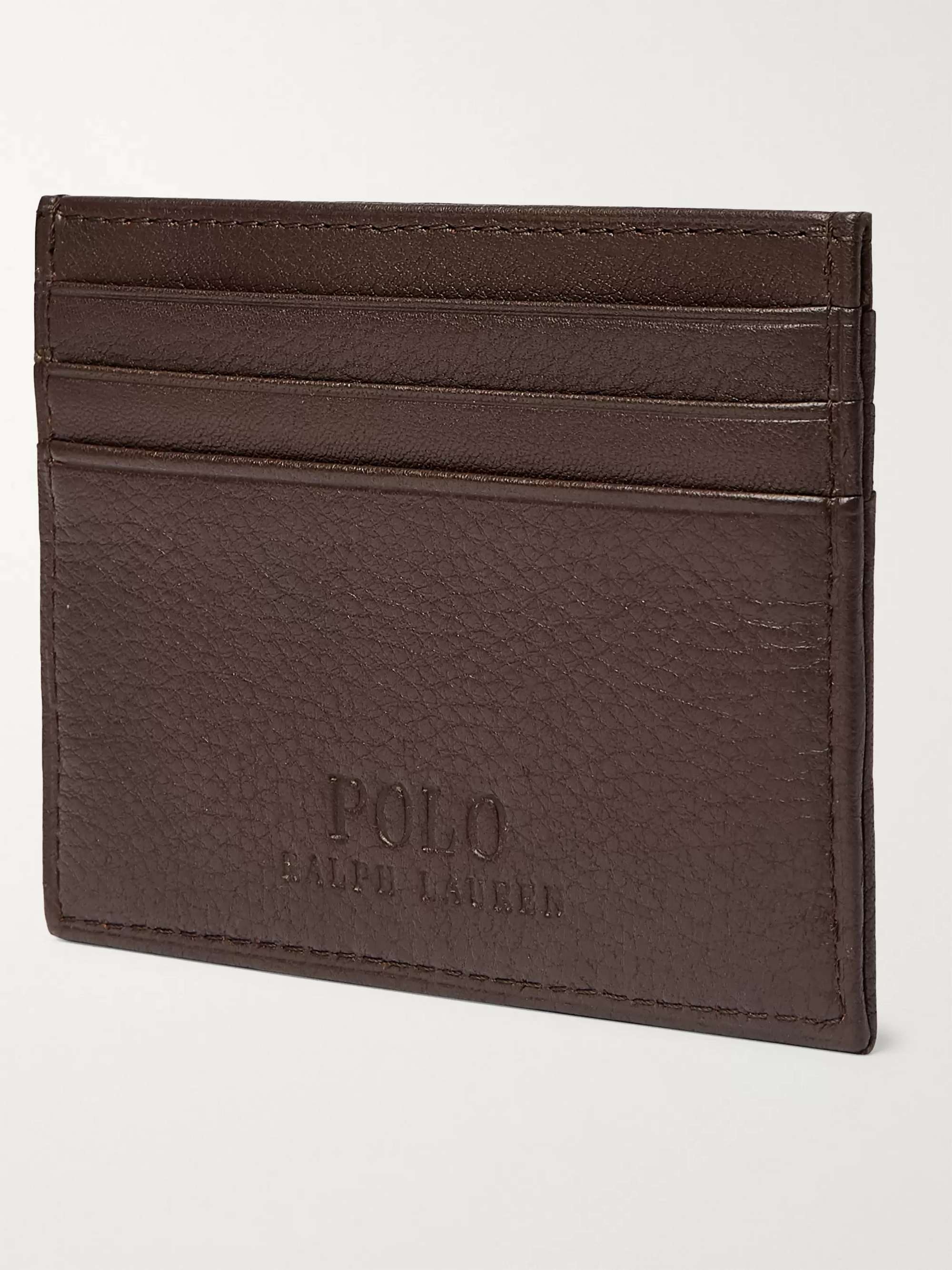 POLO RALPH LAUREN Full-Grain Leather Cardholder