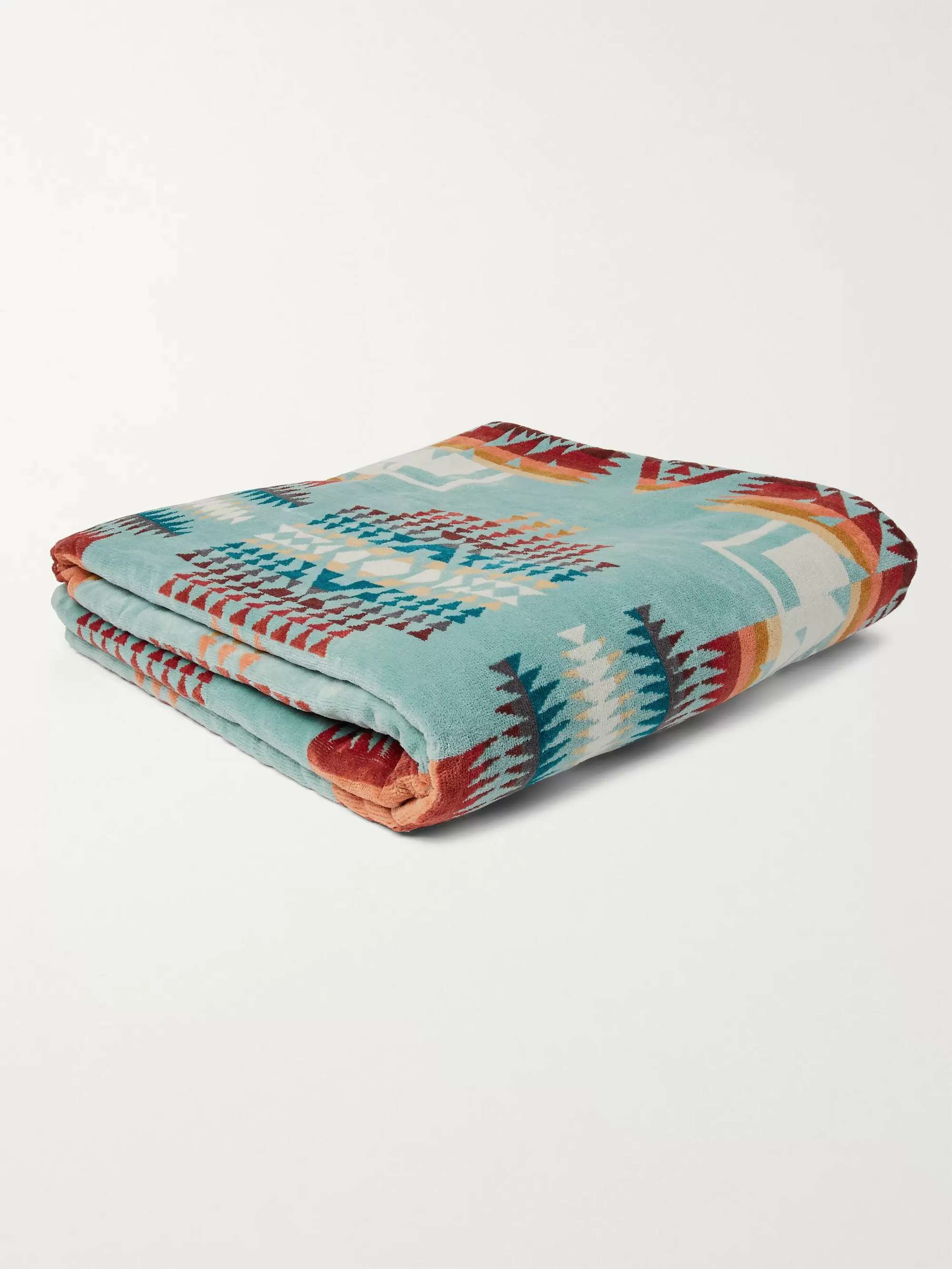 PENDLETON Cotton-Terry Jacquard Towel For Two