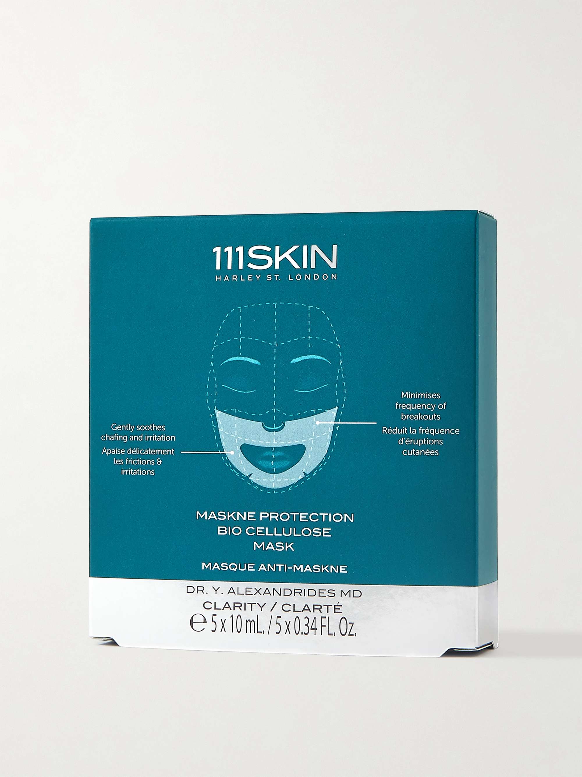 111SKIN Maskne Protection Bio-Cellulose Mask, 5 x 10ml