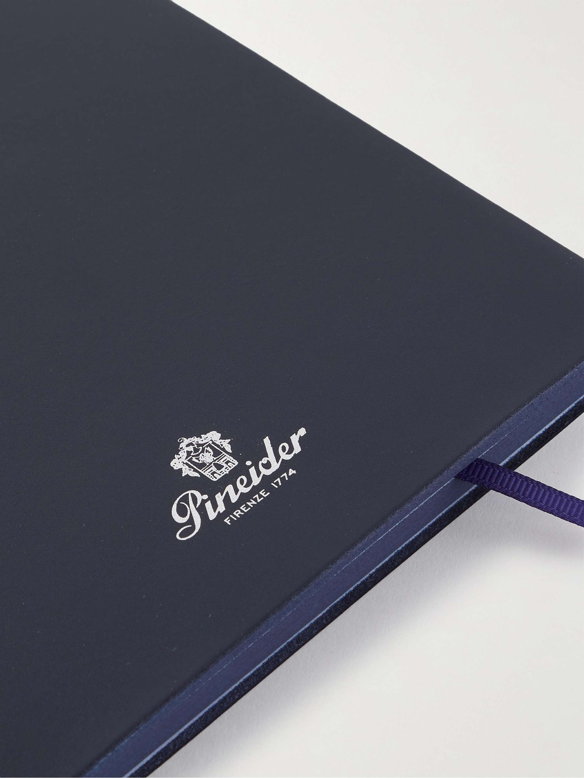 PINEIDER Blues Notes Printed Leather Notebook