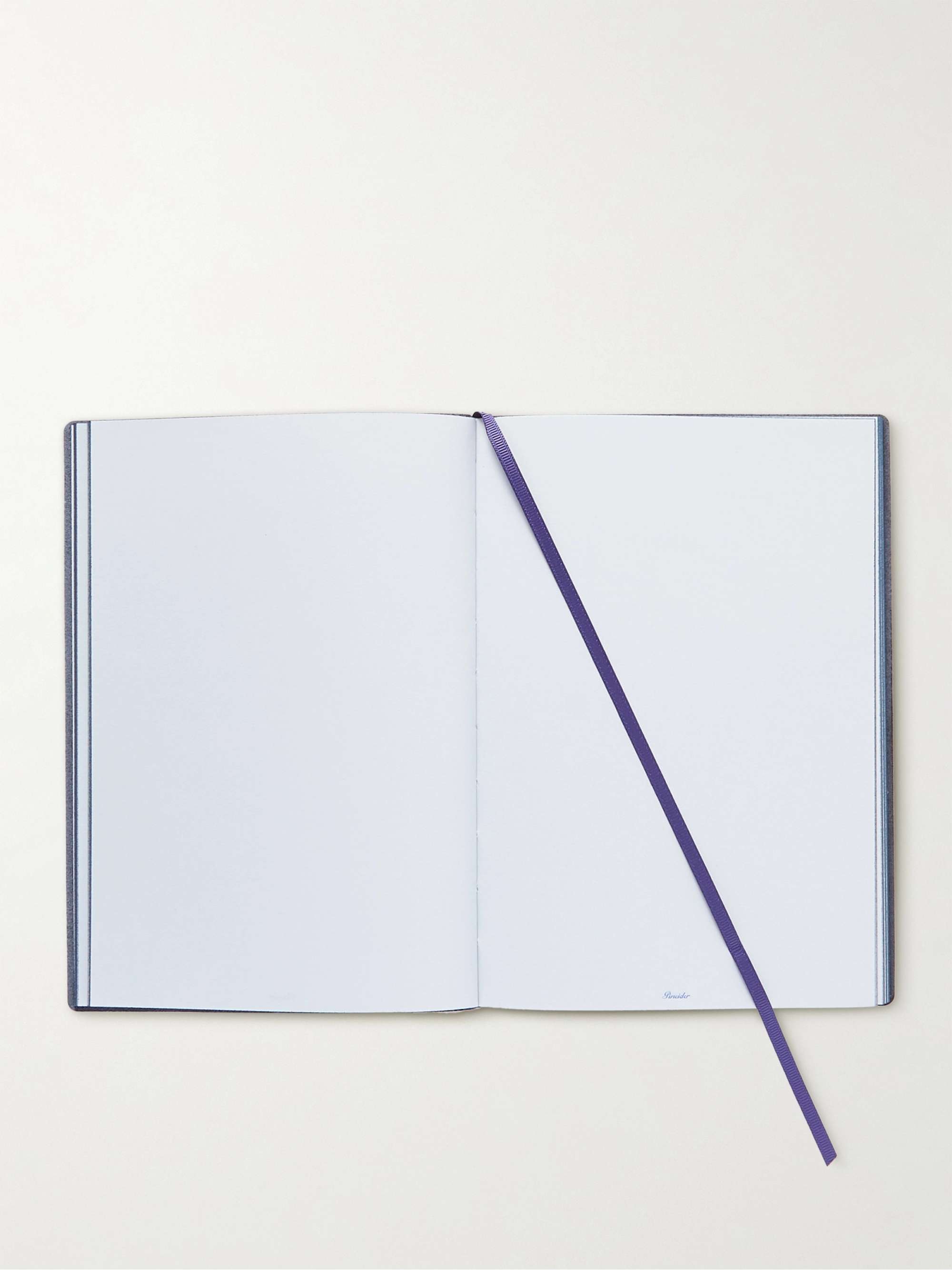 PINEIDER Blues Notes Printed Leather Notebook