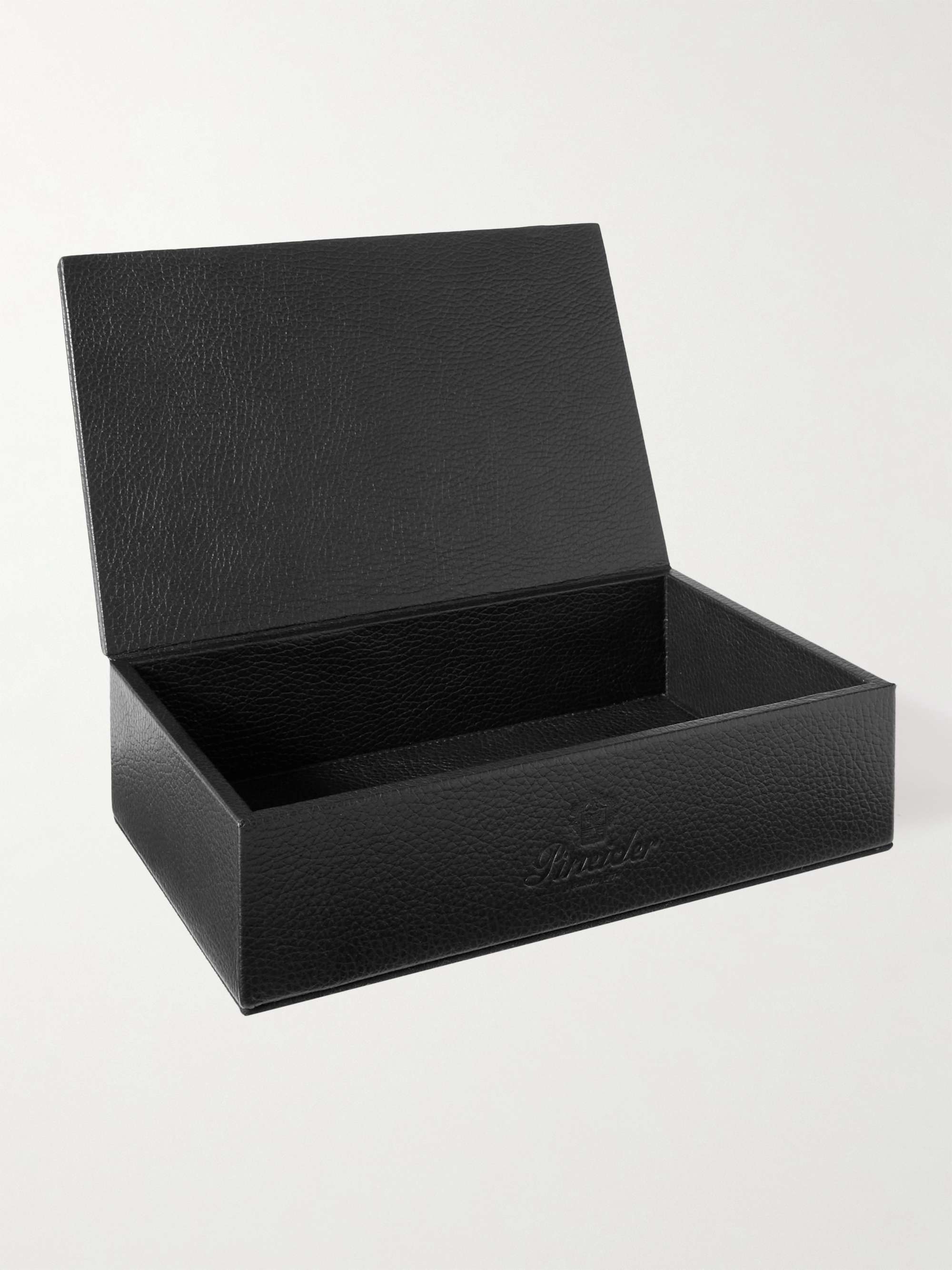 PINEIDER Medium Full-Grain Leather Box
