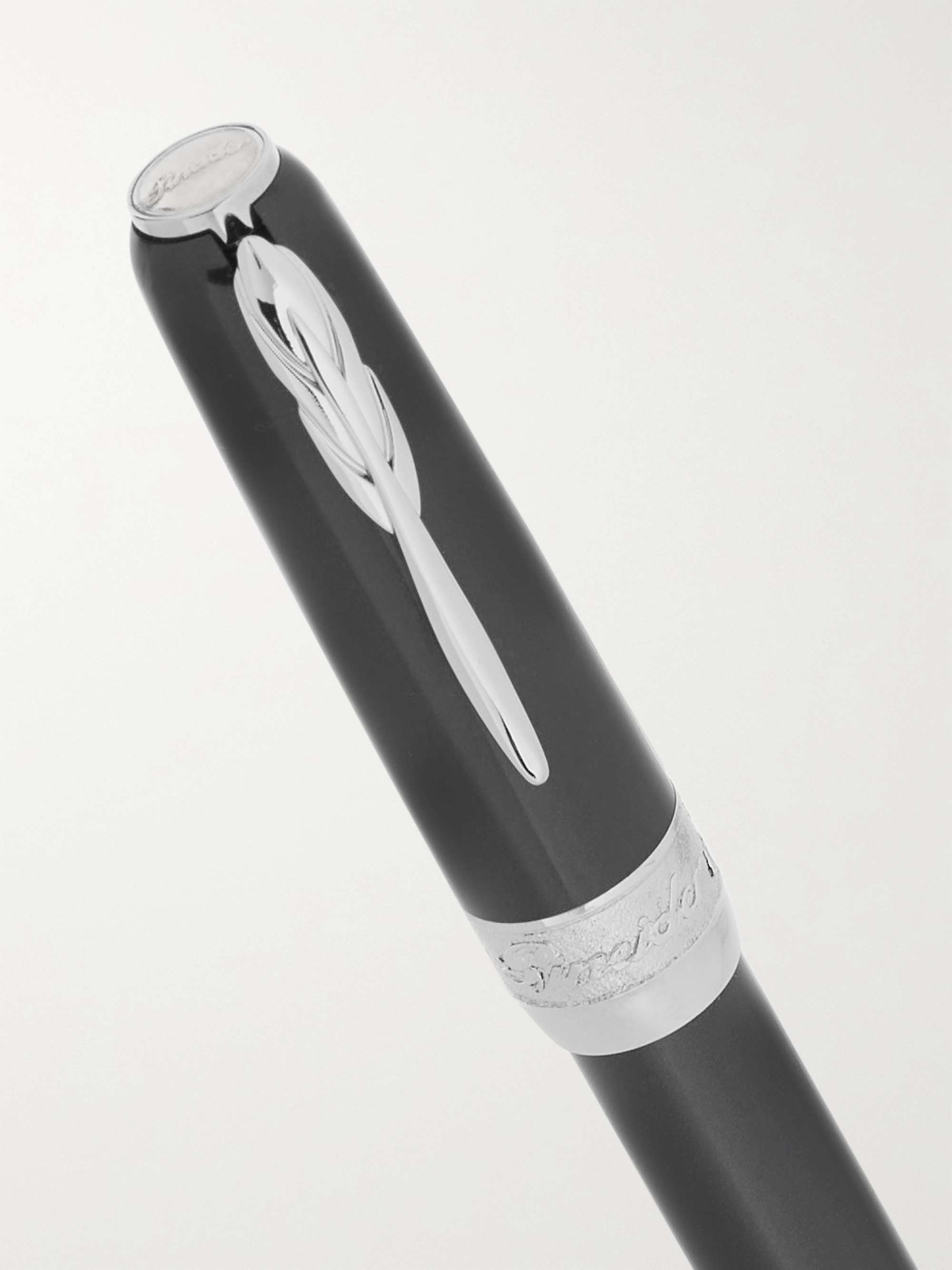 PINEIDER UltraResin and 14-Karat White Gold Fountain Pen