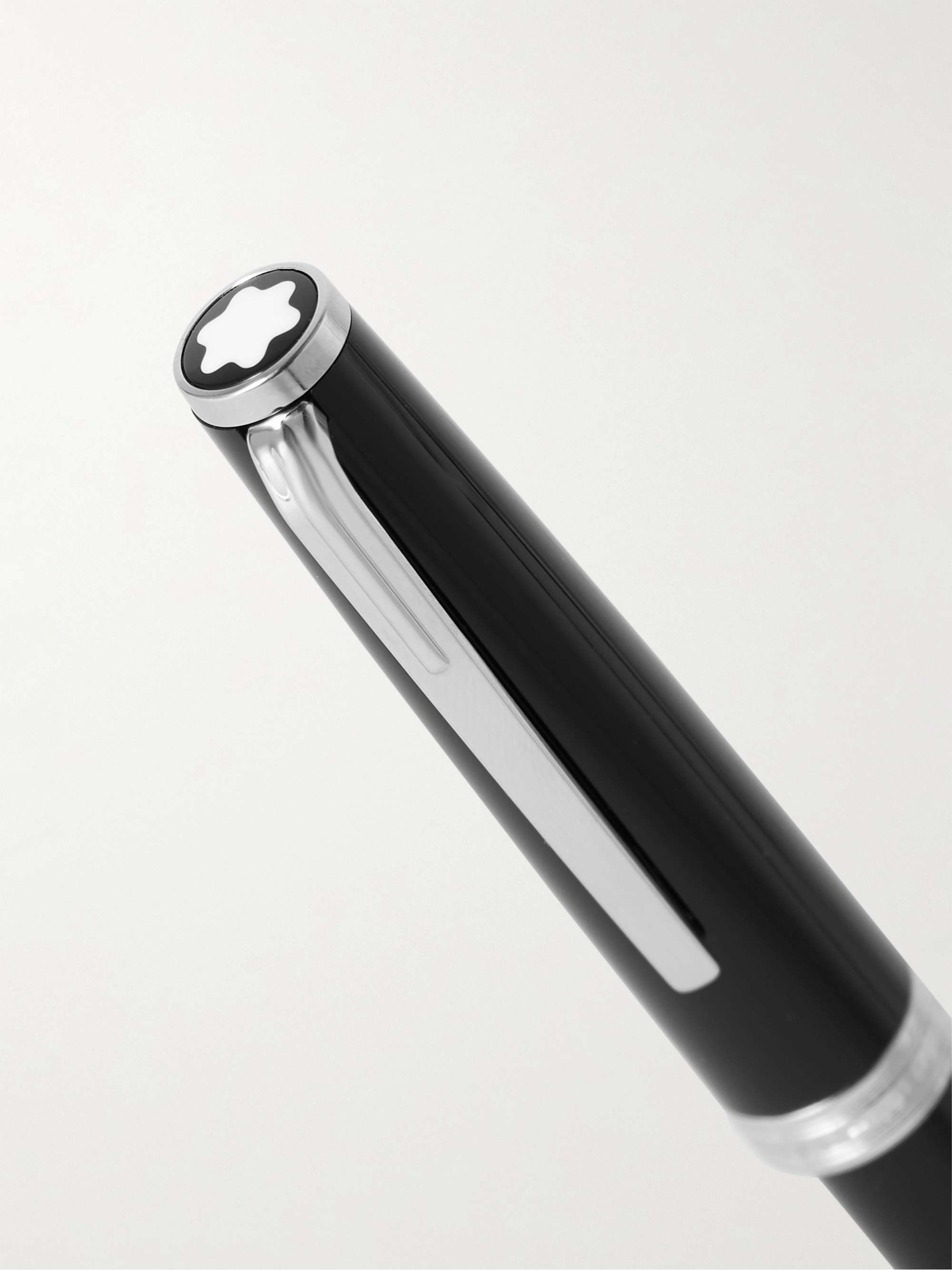 MONTBLANC Pix Resin and Platinum-Plated Ballpoint Pen and Meisterstück Leather Wallet Gift Set
