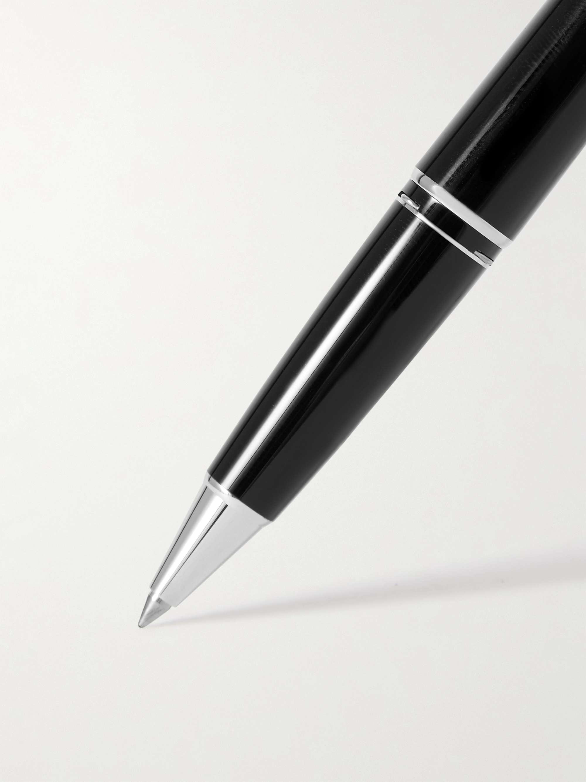 MONTBLANC Pix Resin and Platinum-Plated Ballpoint Pen and Meisterstück Leather Wallet Gift Set