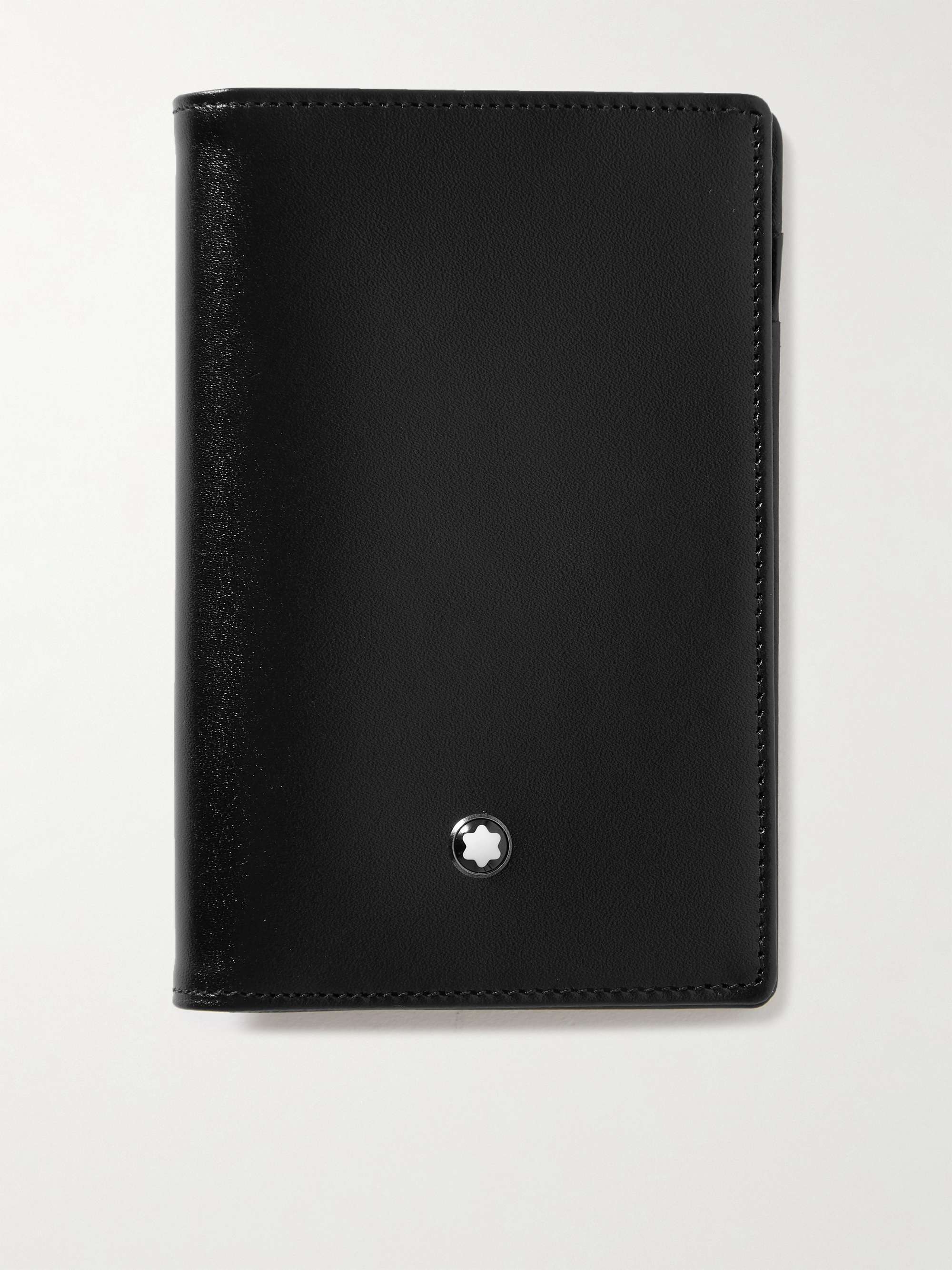 MONTBLANC Pix Resin and Platinum-Plated Ballpoint Pen and Meisterstück Leather Wallet Gift Set