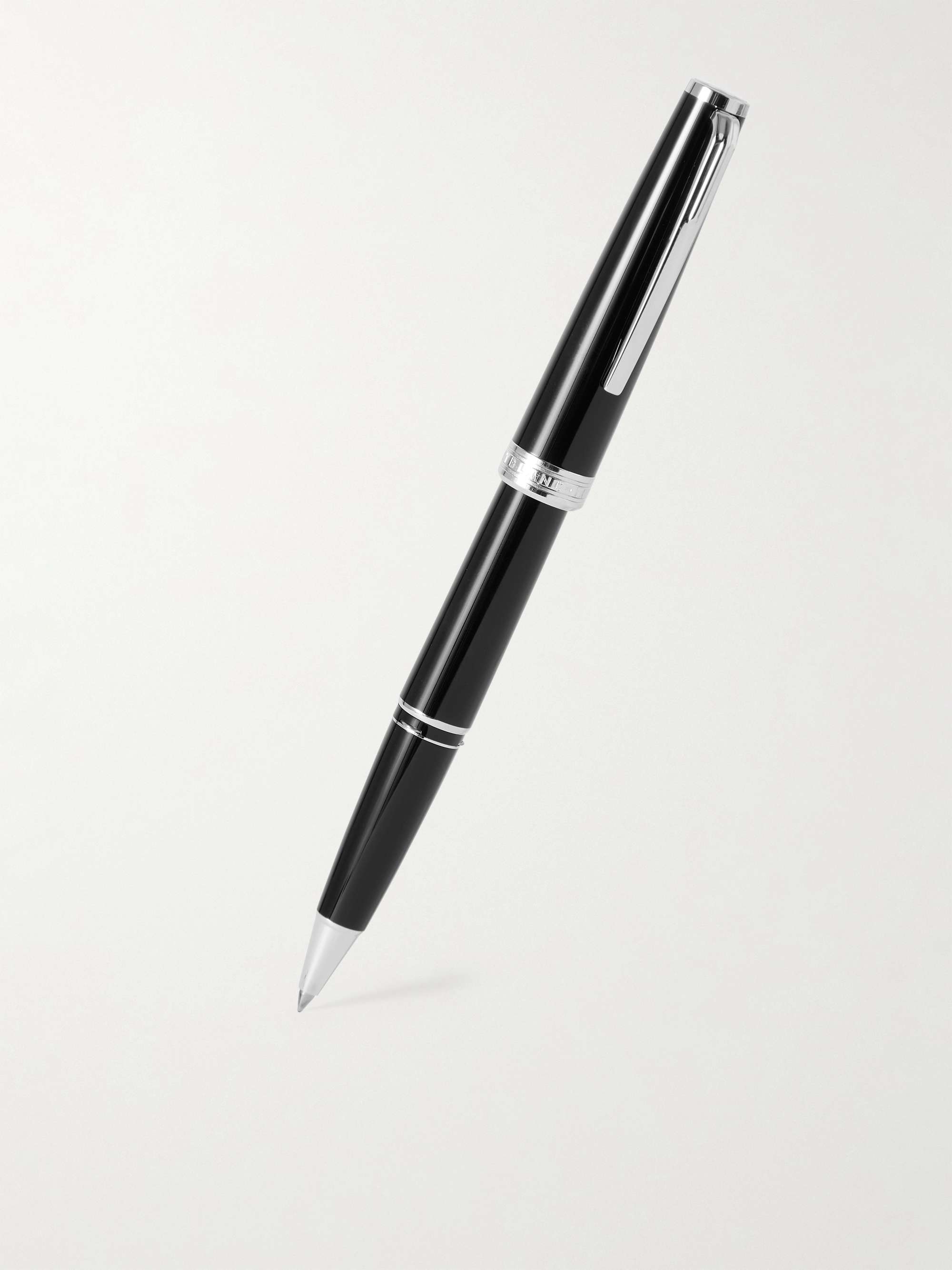 MONTBLANC Pix Resin and Platinum-Plated Ballpoint Pen and Meisterstück Leather Wallet Gift Set