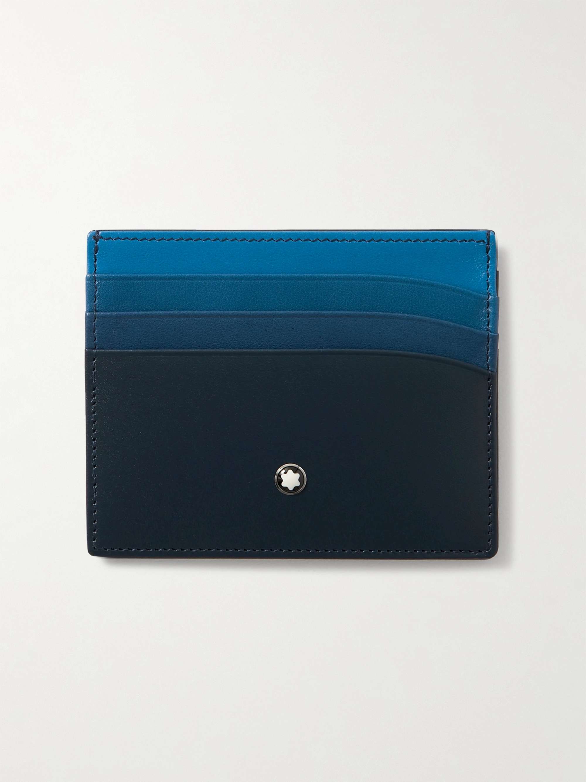 MONTBLANC Pix Resin and Platinum-Plated Rollerball Pen and Meisterstück Leather Cardholder Gift Set