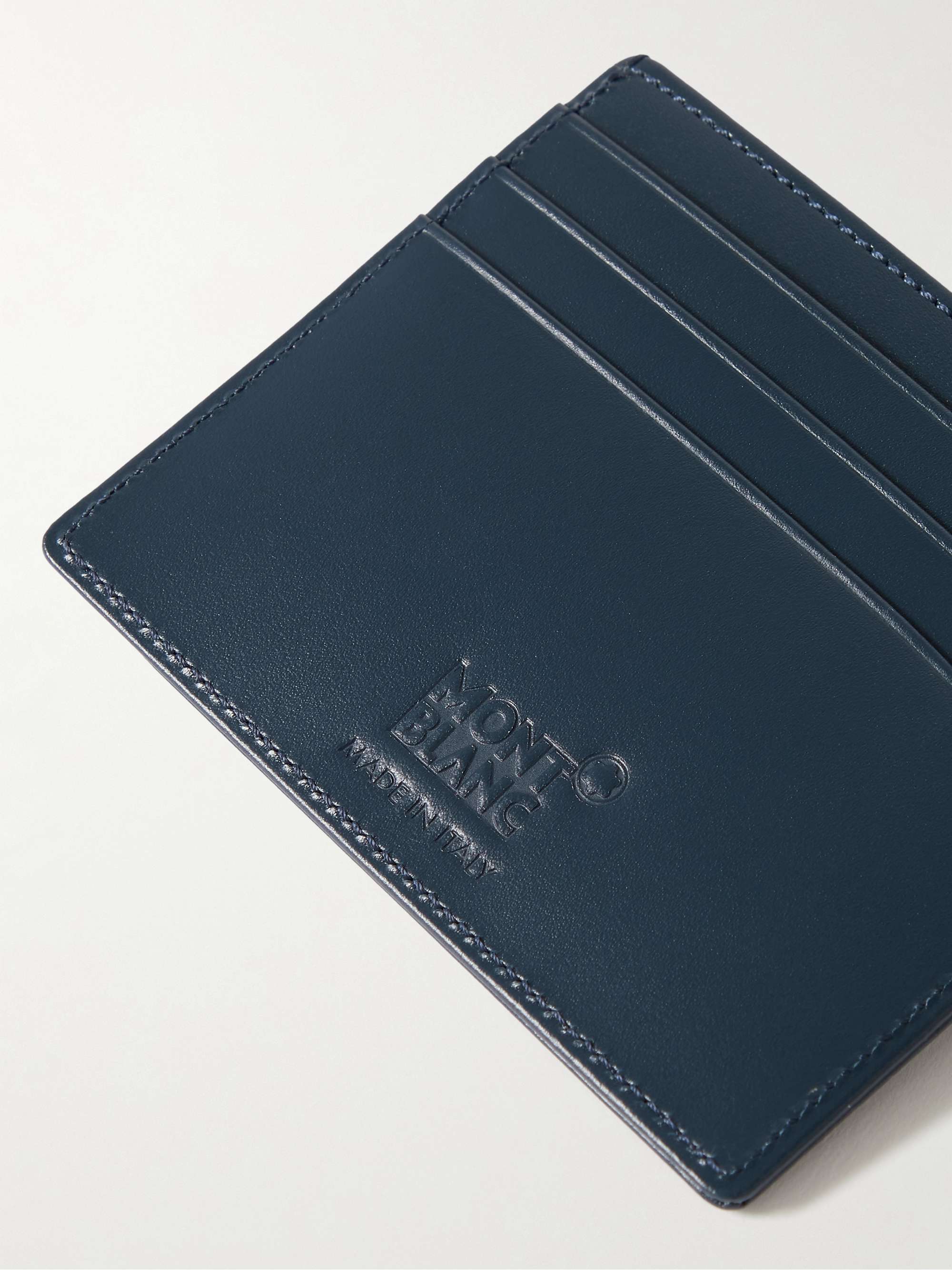 MONTBLANC Pix Resin and Platinum-Plated Rollerball Pen and Meisterstück Leather Cardholder Gift Set