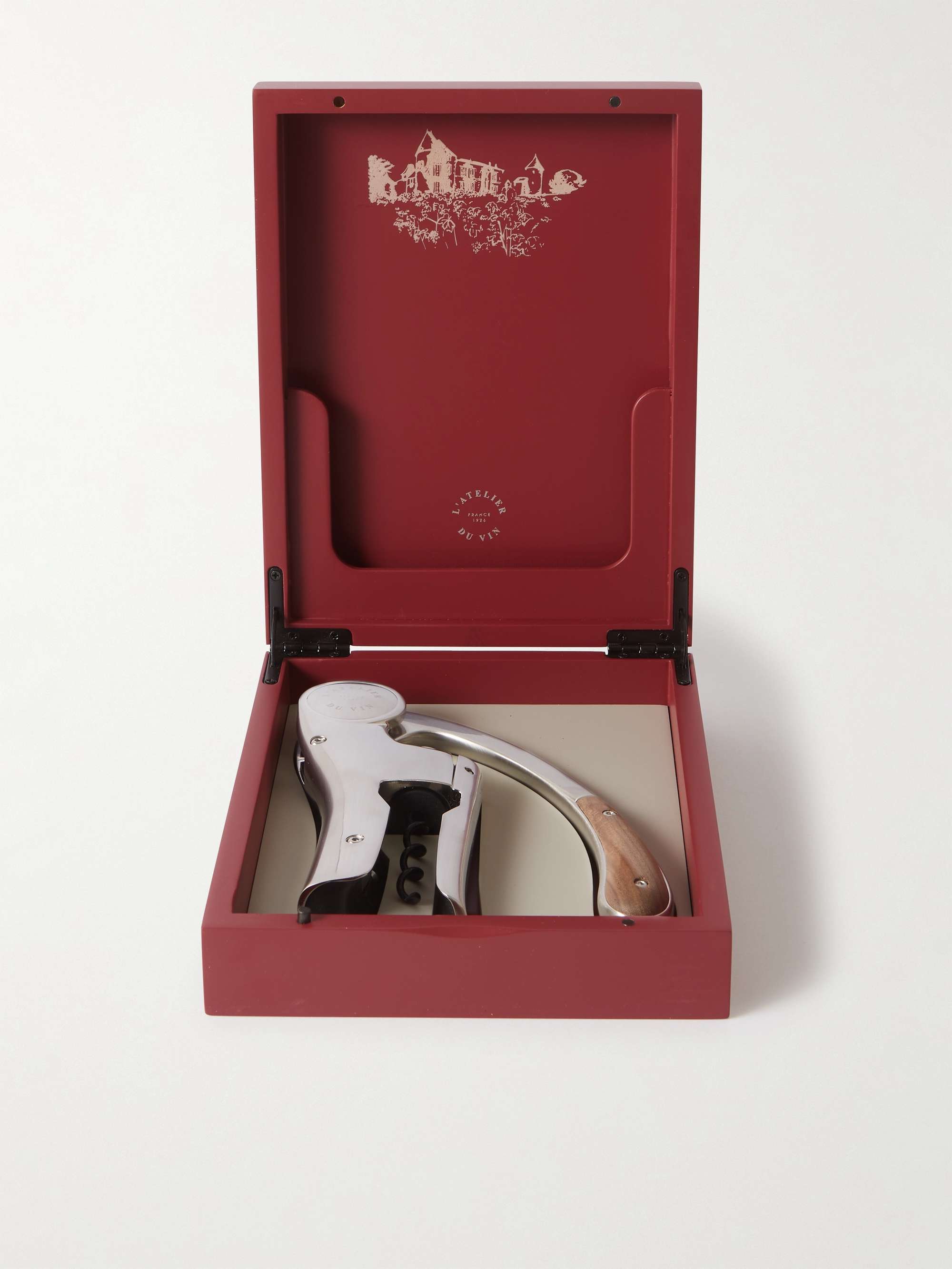 L'ATELIER DU VIN Oeno Motion Tresor Stainless Steel and Walnut Lever Corkscrew