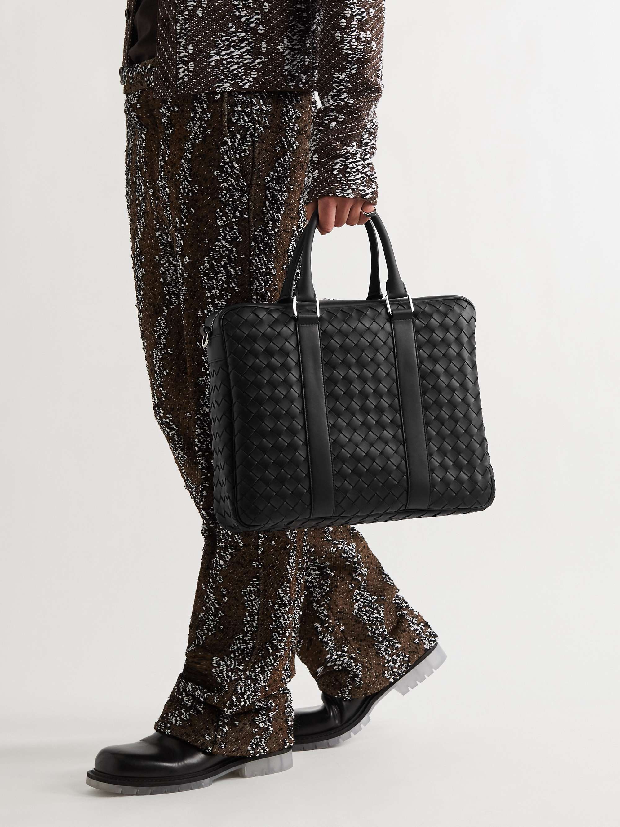 BOTTEGA VENETA Intrecciato Leather Briefcase