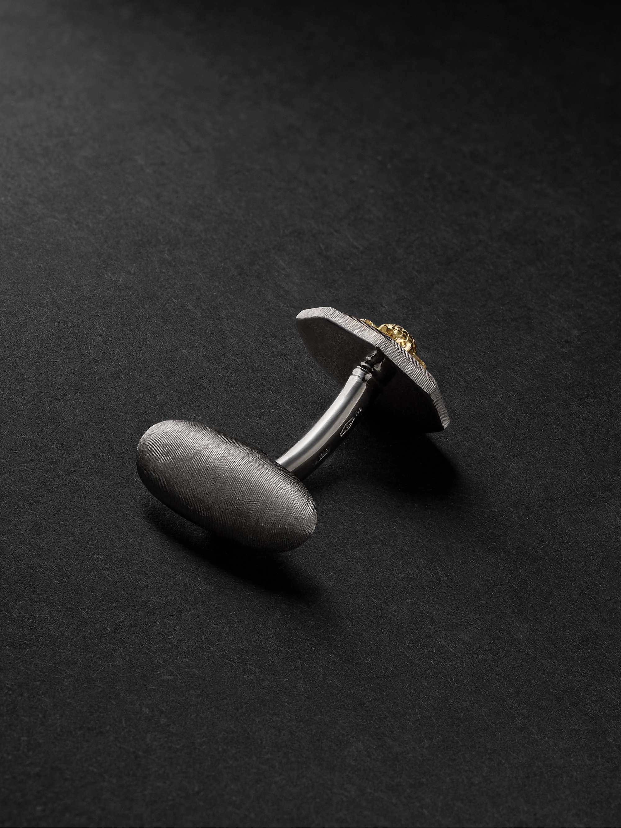 BUCCELLATI Macri Classica Sterling Silver and 18-Karat Gold Cufflinks