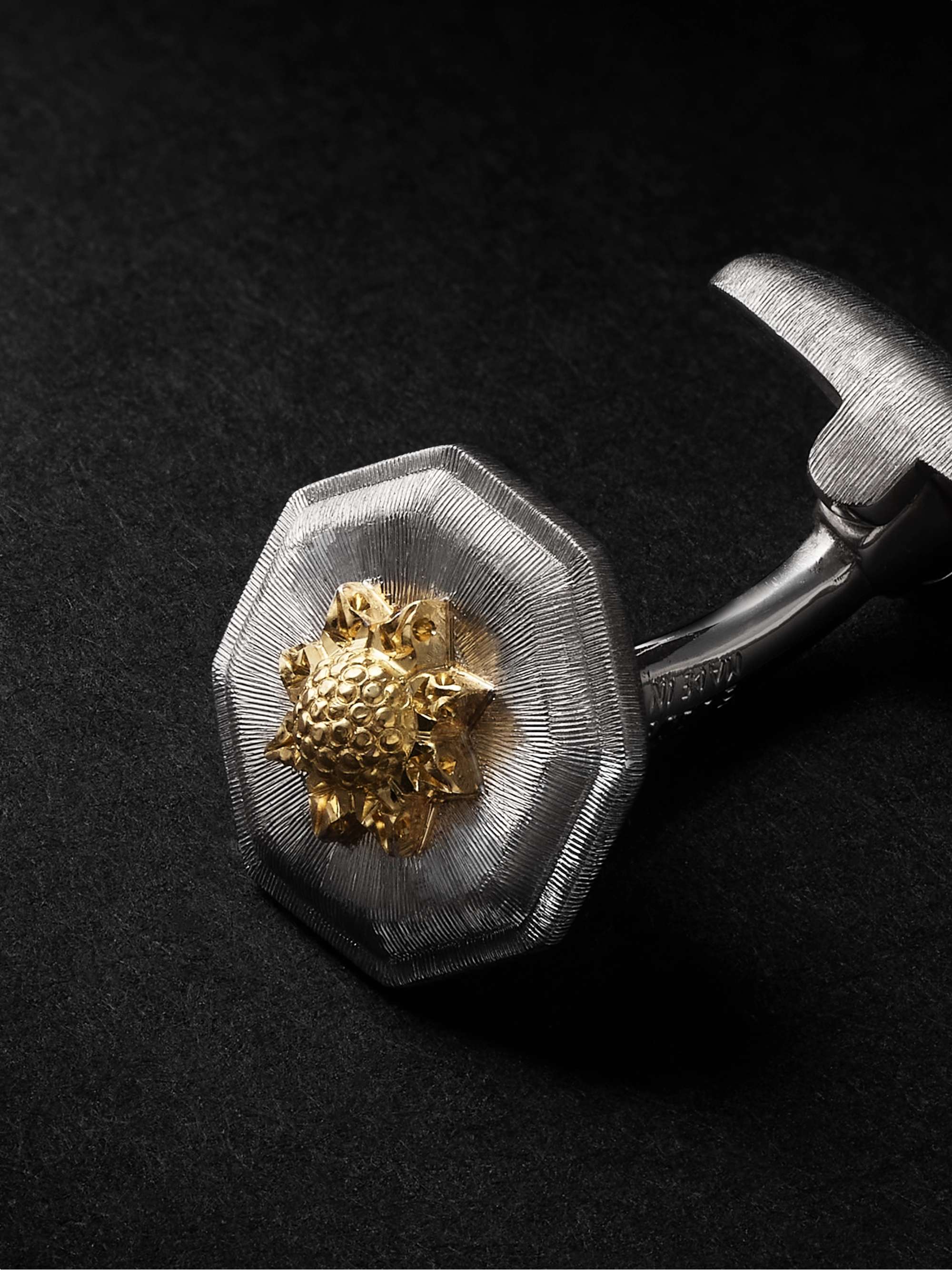 BUCCELLATI Macri Classica Sterling Silver and 18-Karat Gold Cufflinks