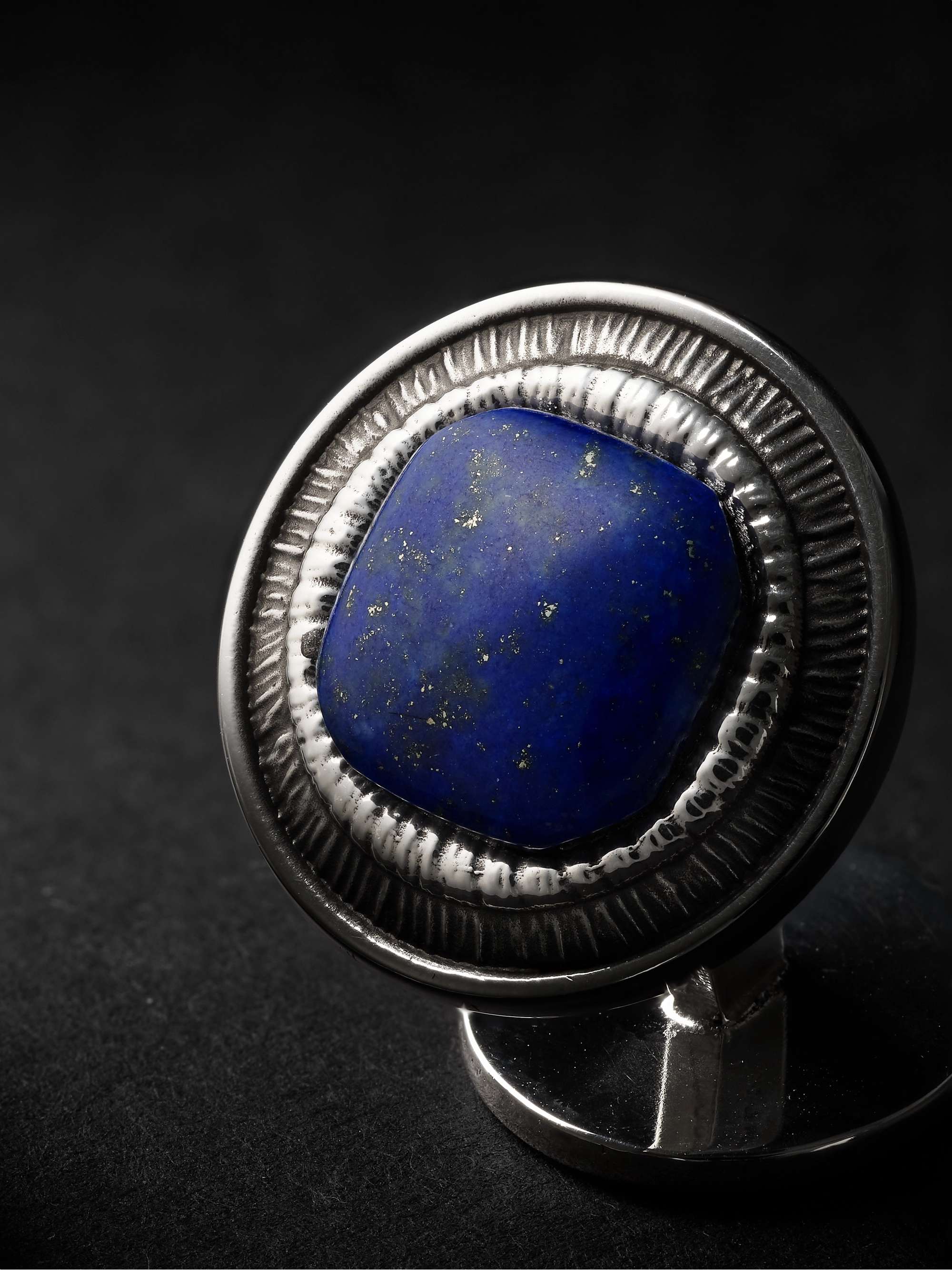 BUCCELLATI Rouche Silver Agate Cufflinks