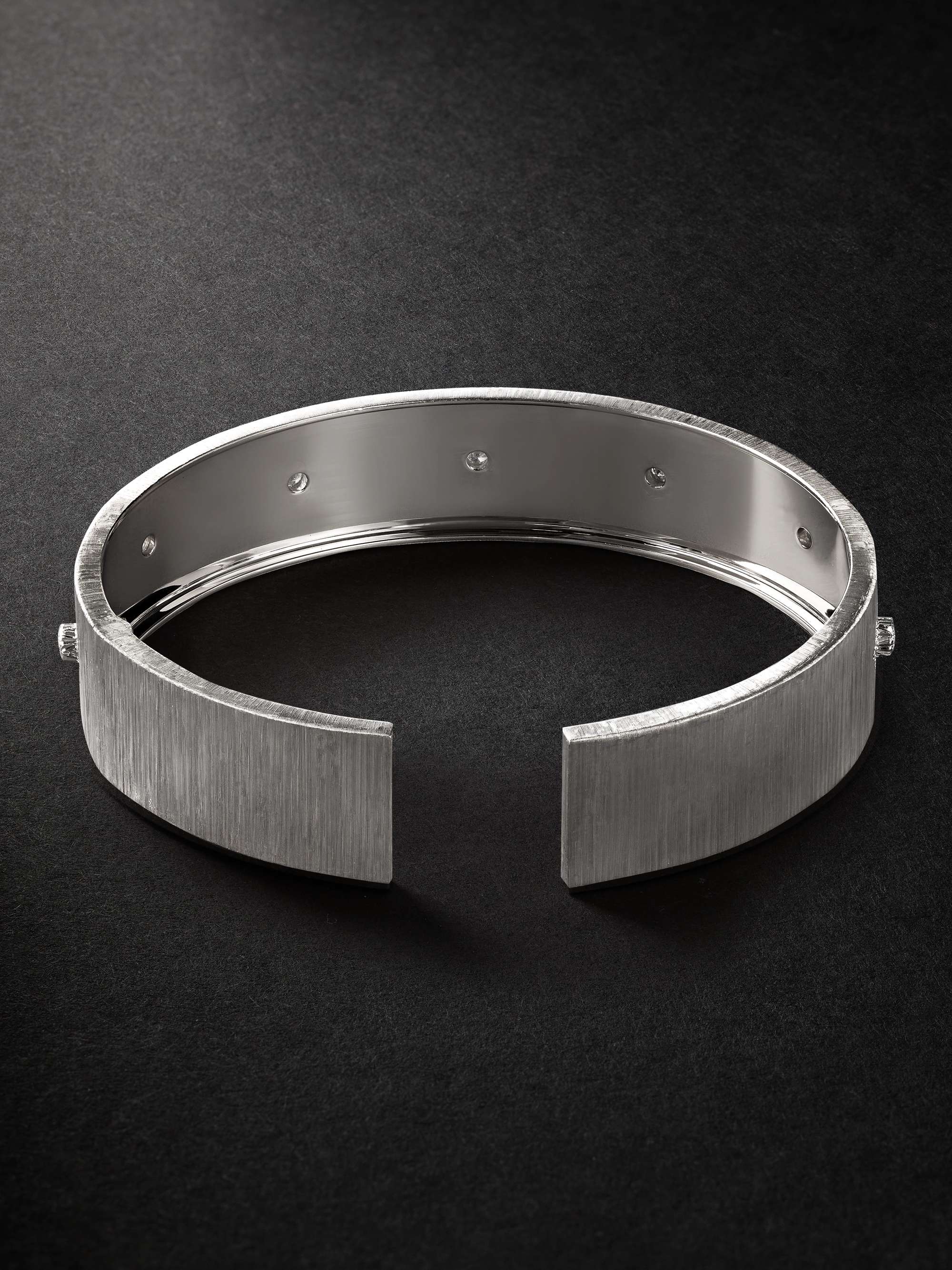 BUCCELLATI Macri White Gold Diamond Cuff