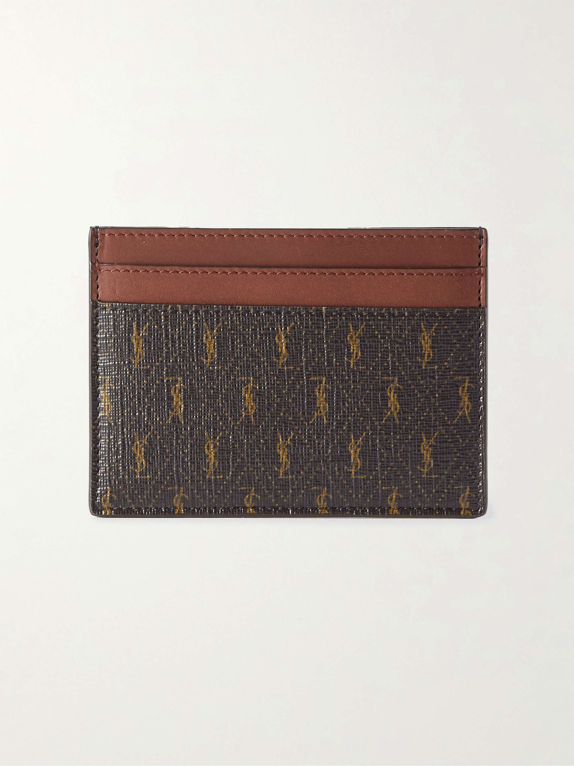 Get that luxurious look with this YSL card holder with gold hardware, , Yves  Saint Laurent