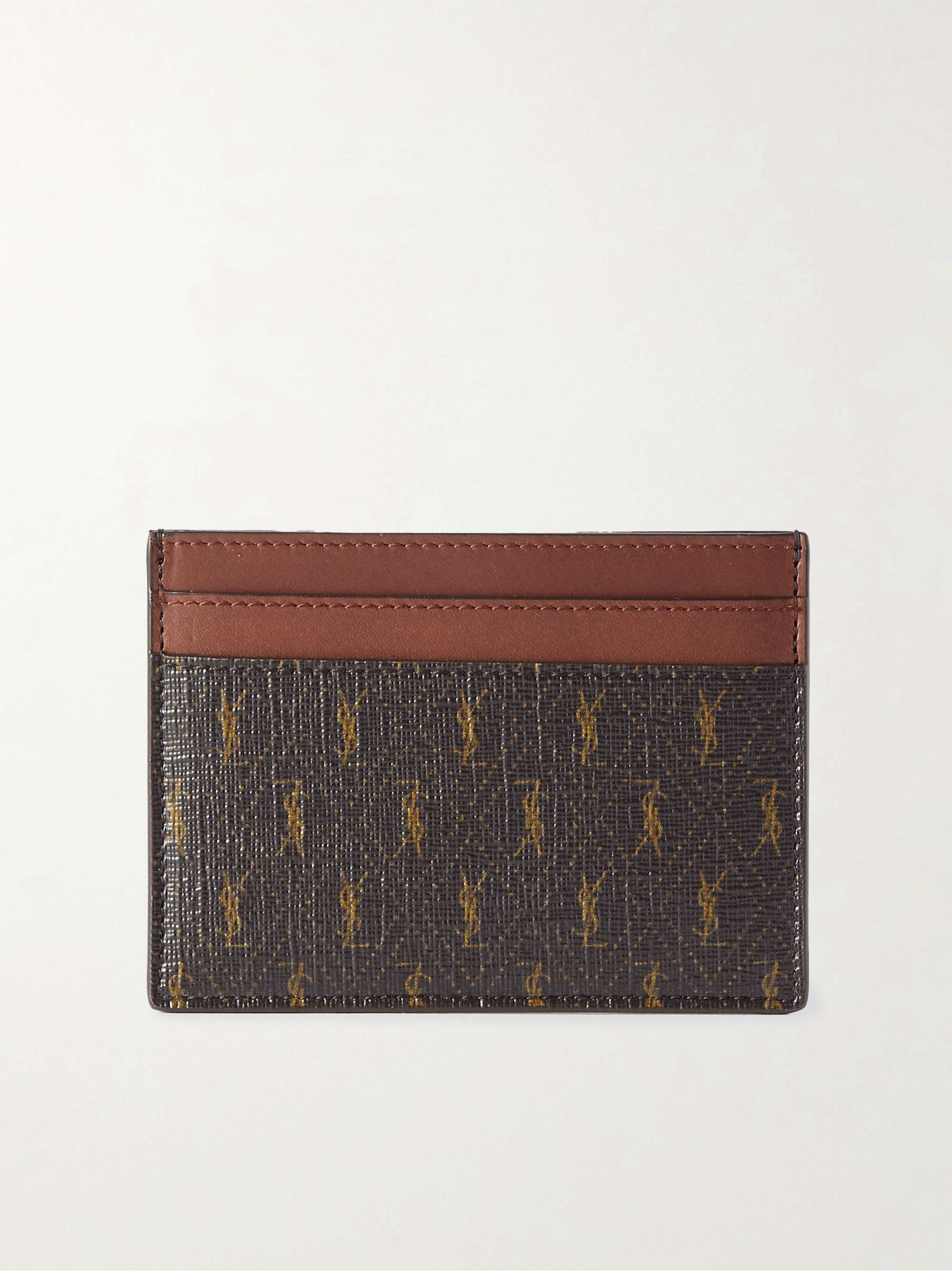 Get that luxurious look with this YSL card holder with gold hardware, , Yves  Saint Laurent