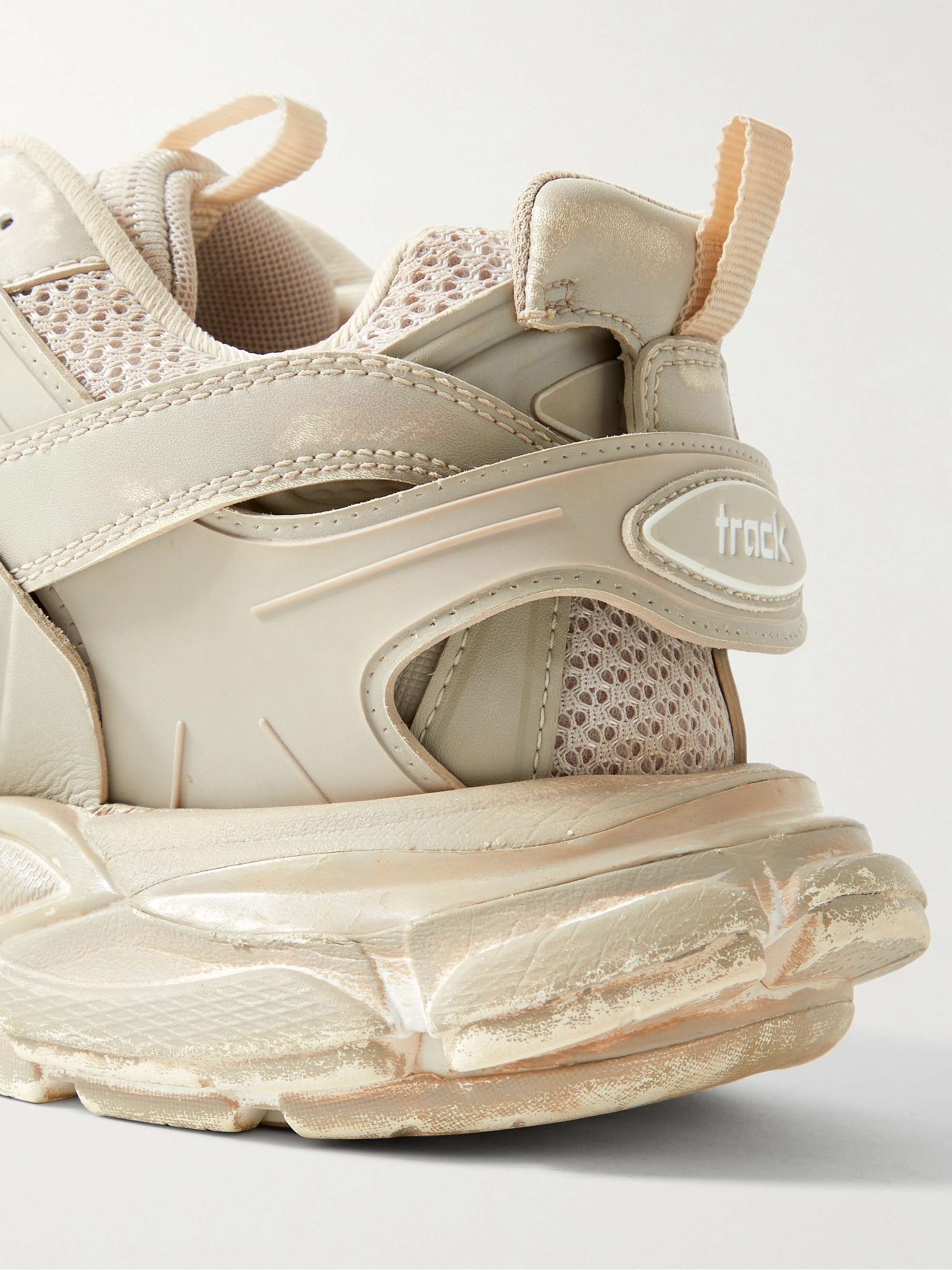 BALENCIAGA Track Faded Nylon, Mesh and Rubber Sneakers