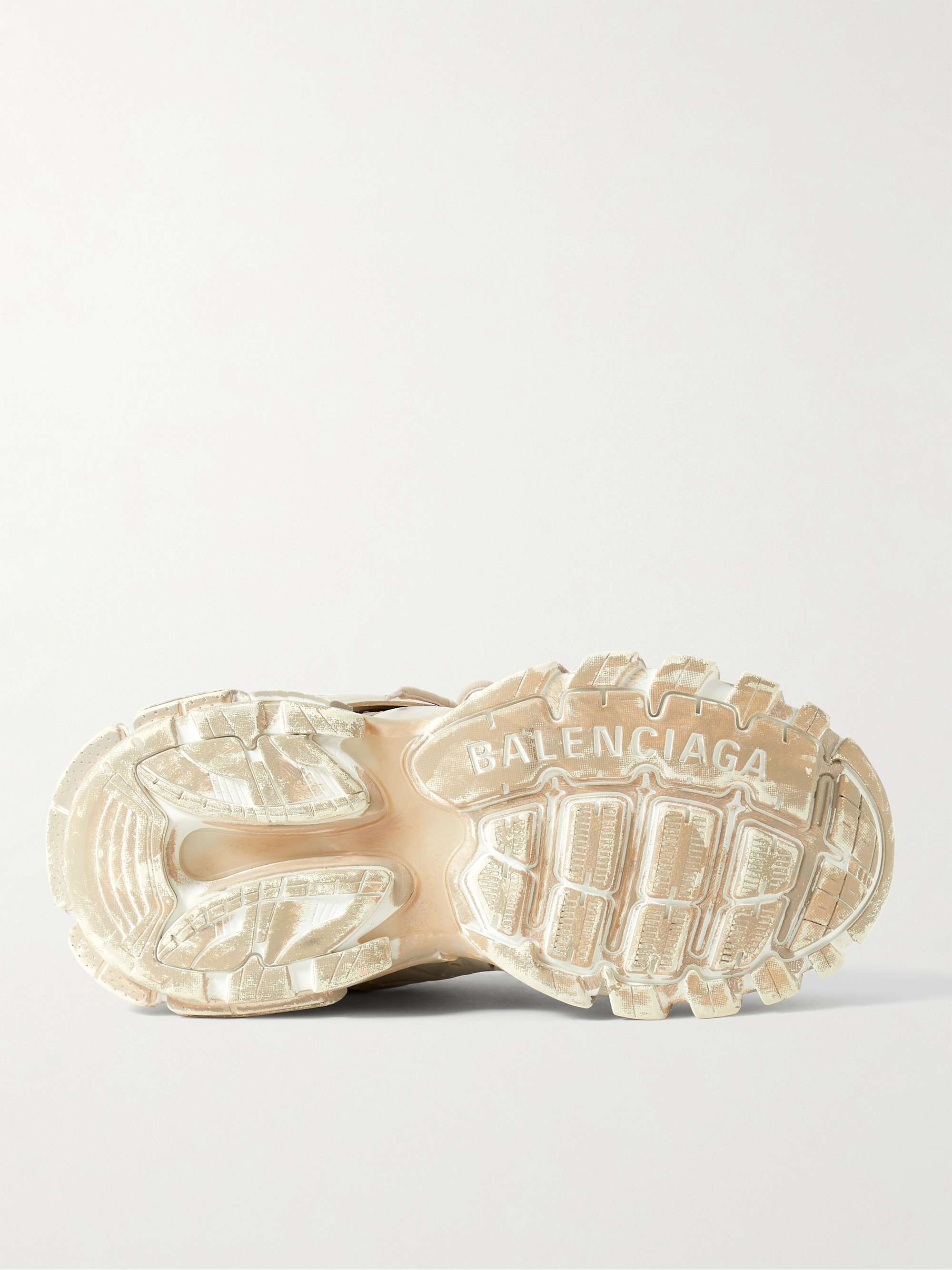 BALENCIAGA Track Faded Nylon, Mesh and Rubber Sneakers
