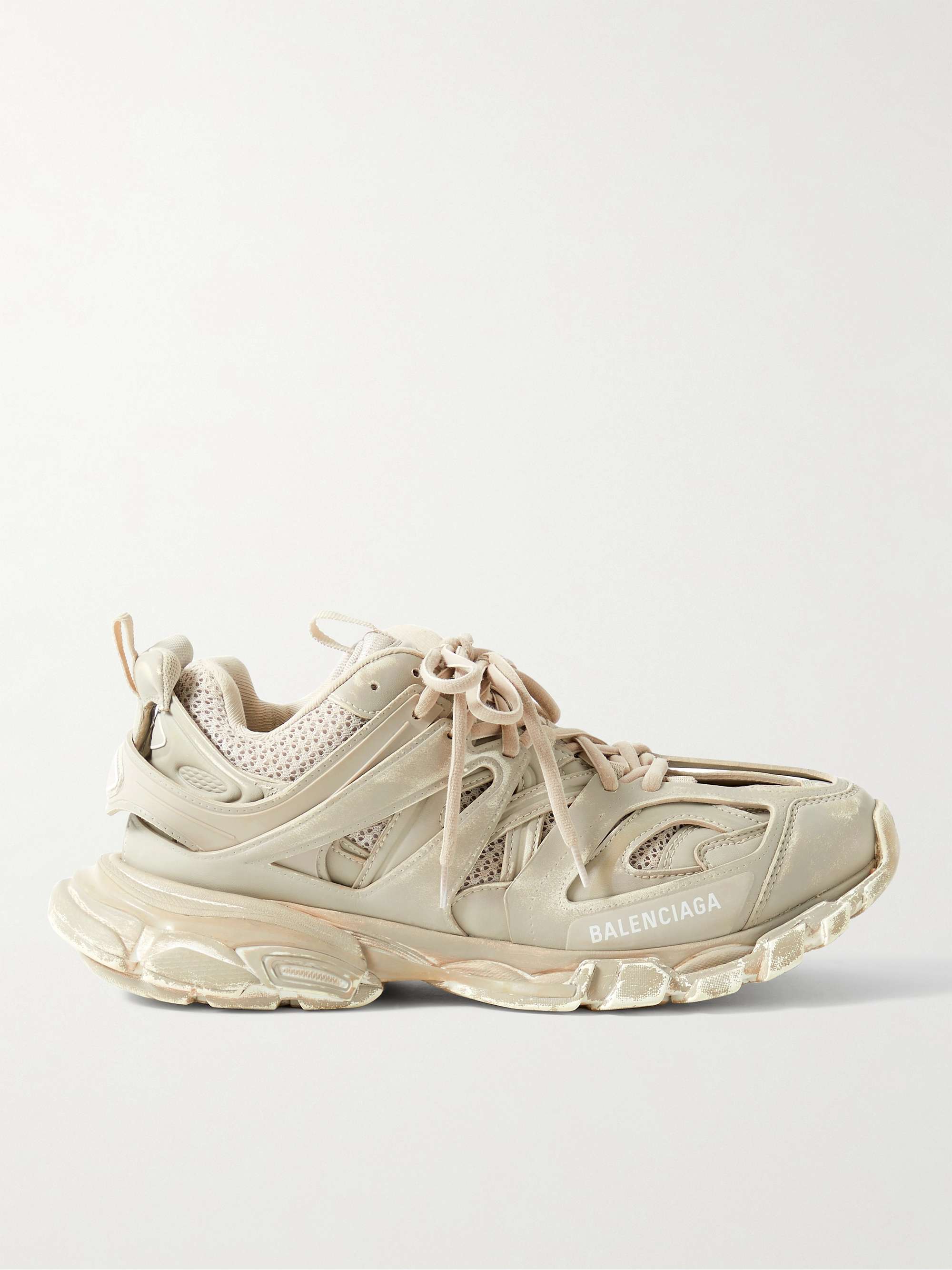 ingeniørarbejde lovende Derive BALENCIAGA Track Faded Nylon, Mesh and Rubber Sneakers for Men | MR PORTER