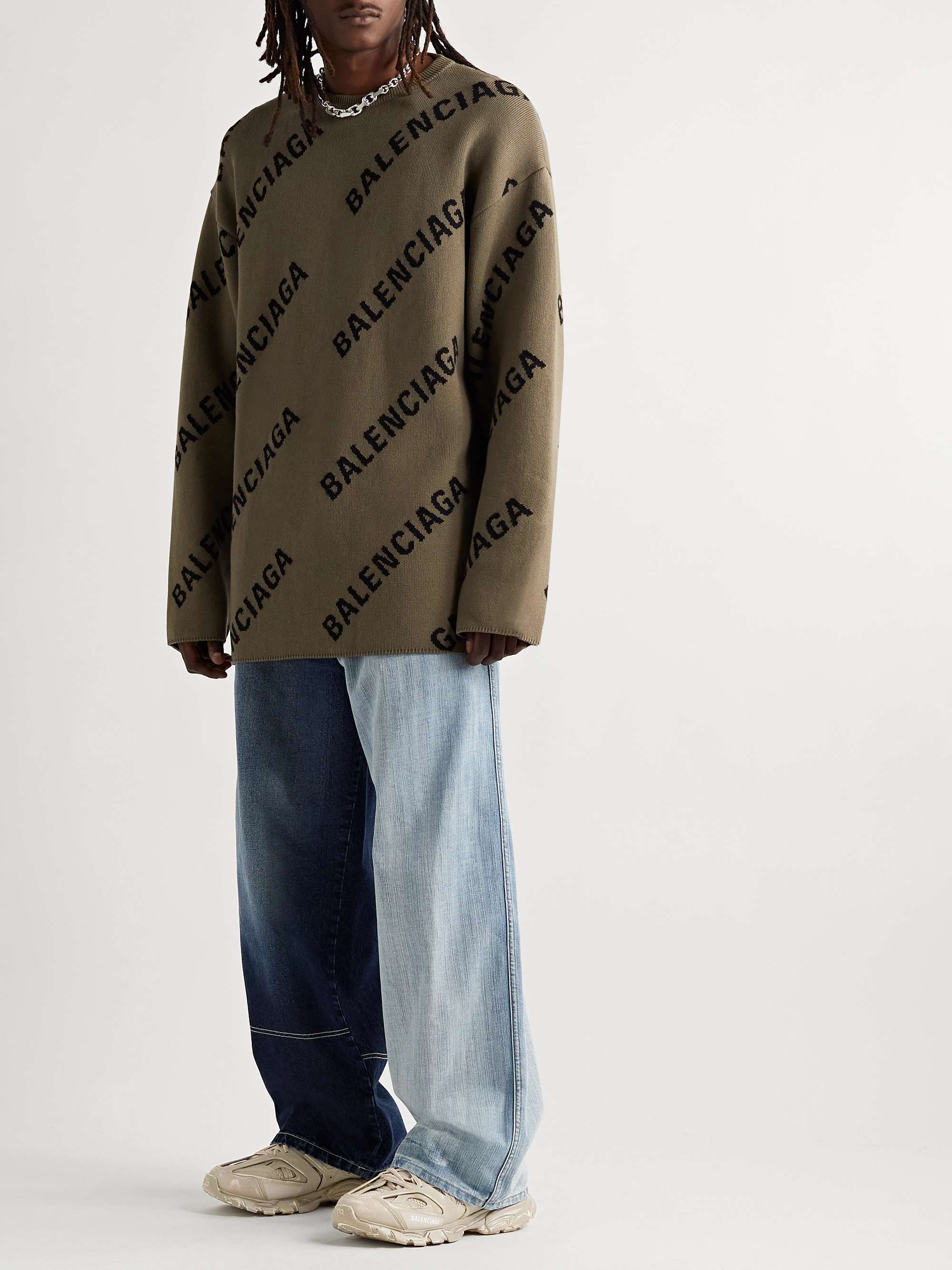 BALENCIAGA Track Faded Nylon, Mesh and Rubber Sneakers