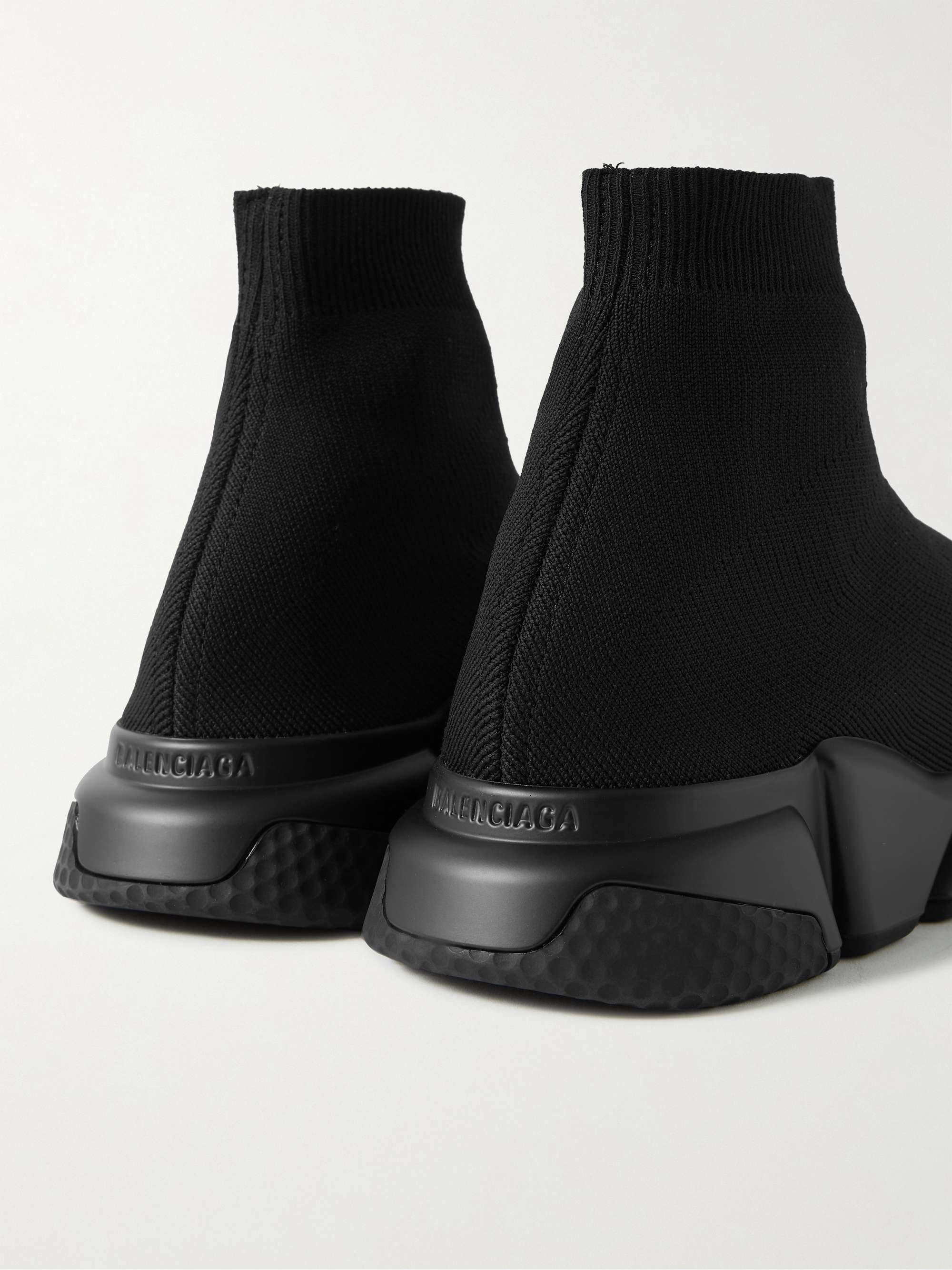 BALENCIAGA Speed Stretch-Knit Slip-On Sneakers