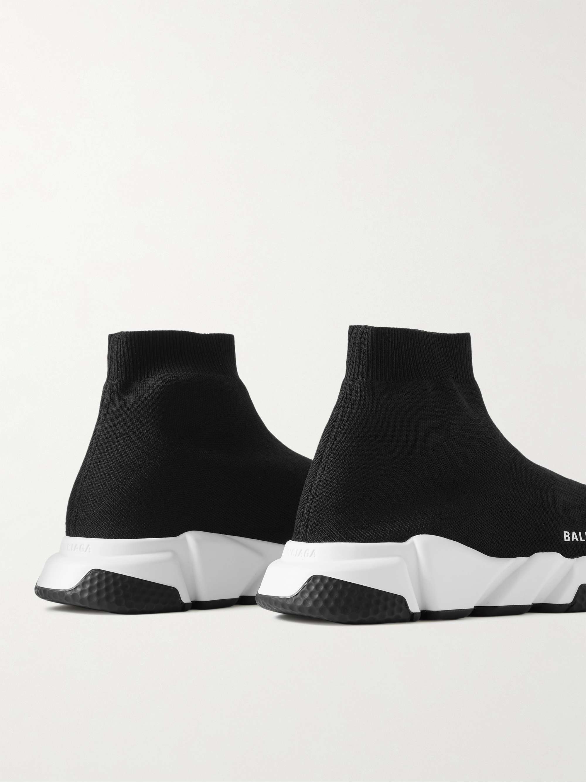 BALENCIAGA Speed Recycled Stretch-Knit Slip-On Sneakers