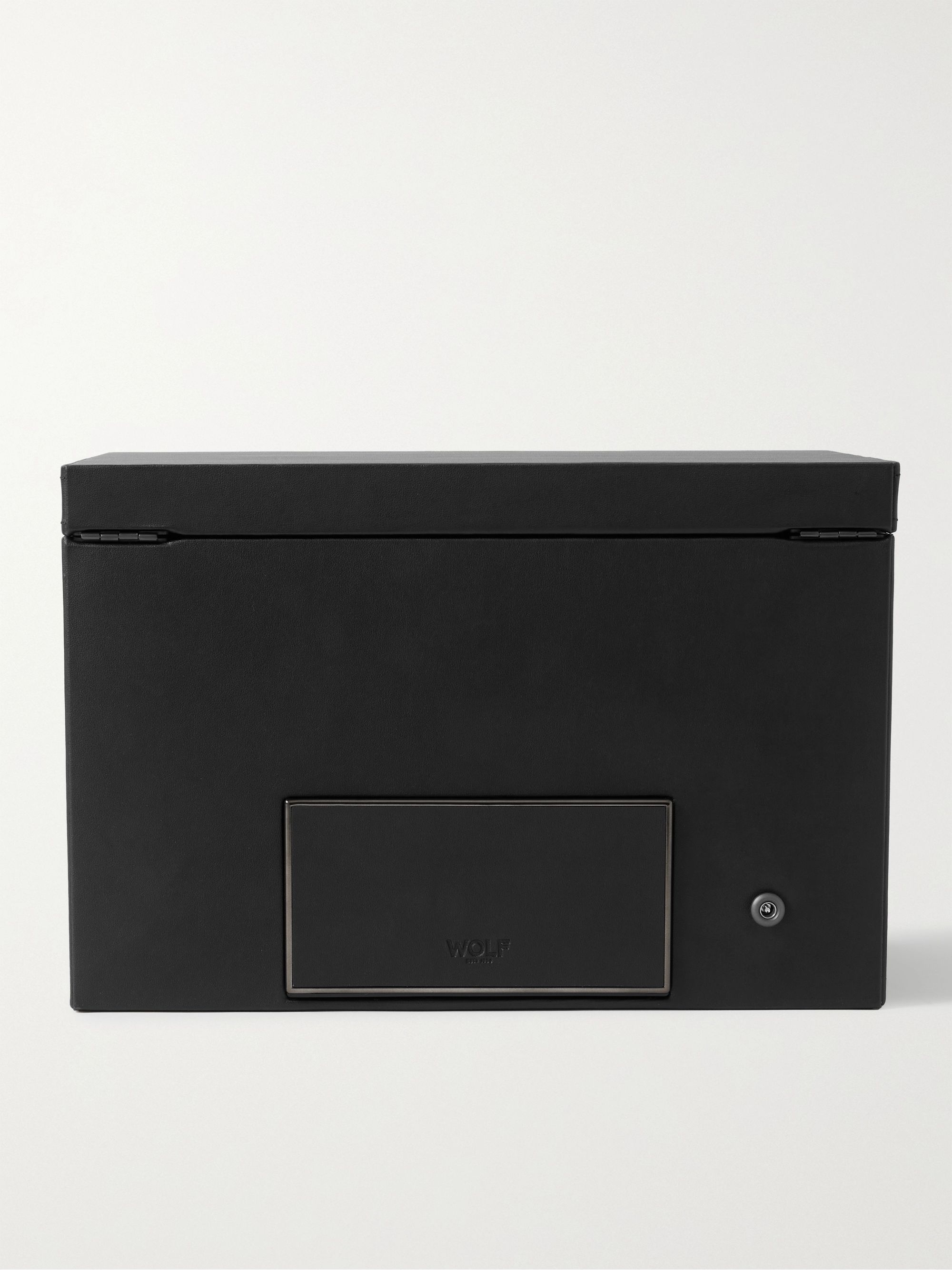 WOLF Axis Vegan Leather Two-Piece Watch Winder