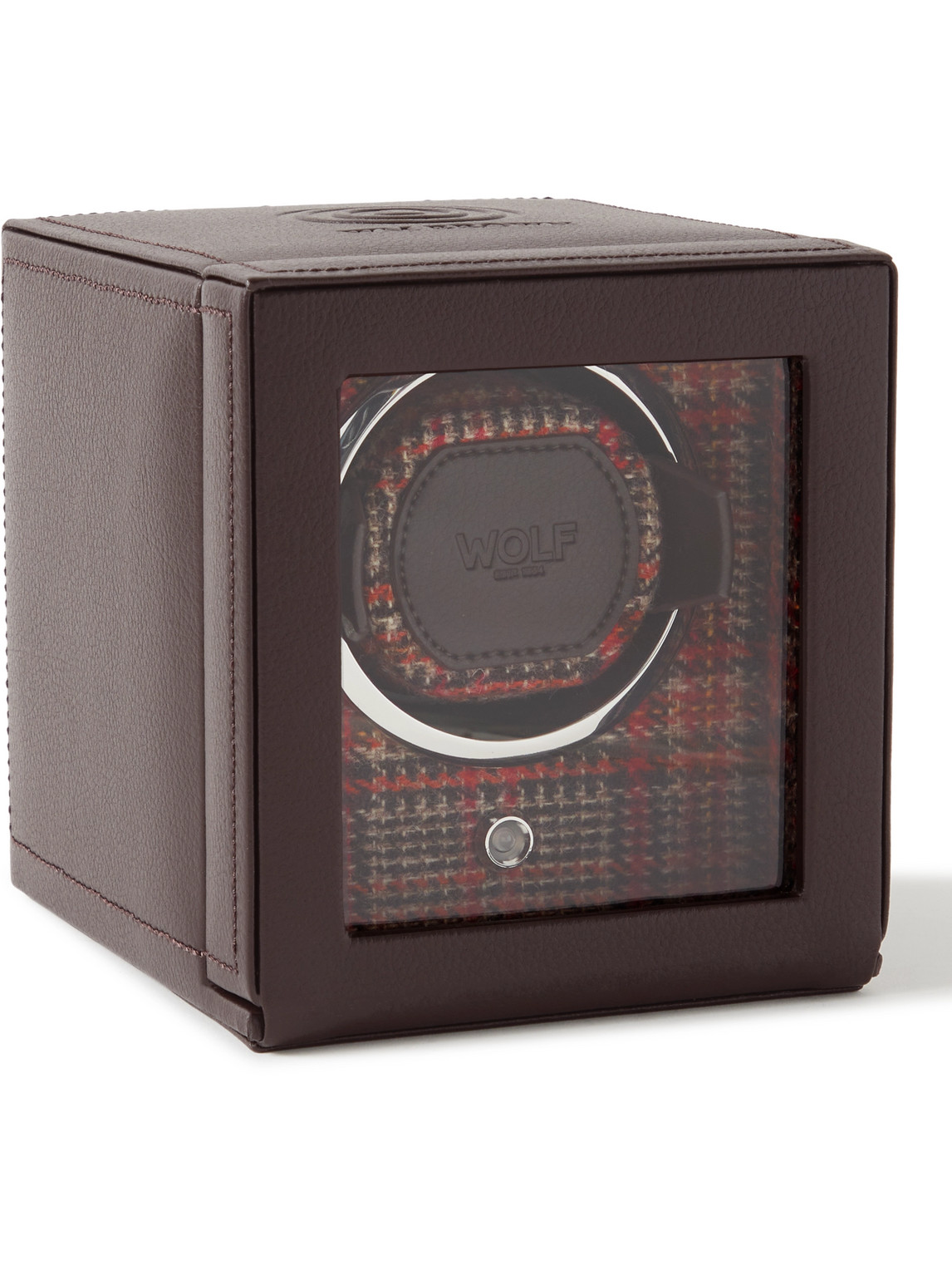 WOLF – WM Brown Full-Grain Leather Single Watch Winder