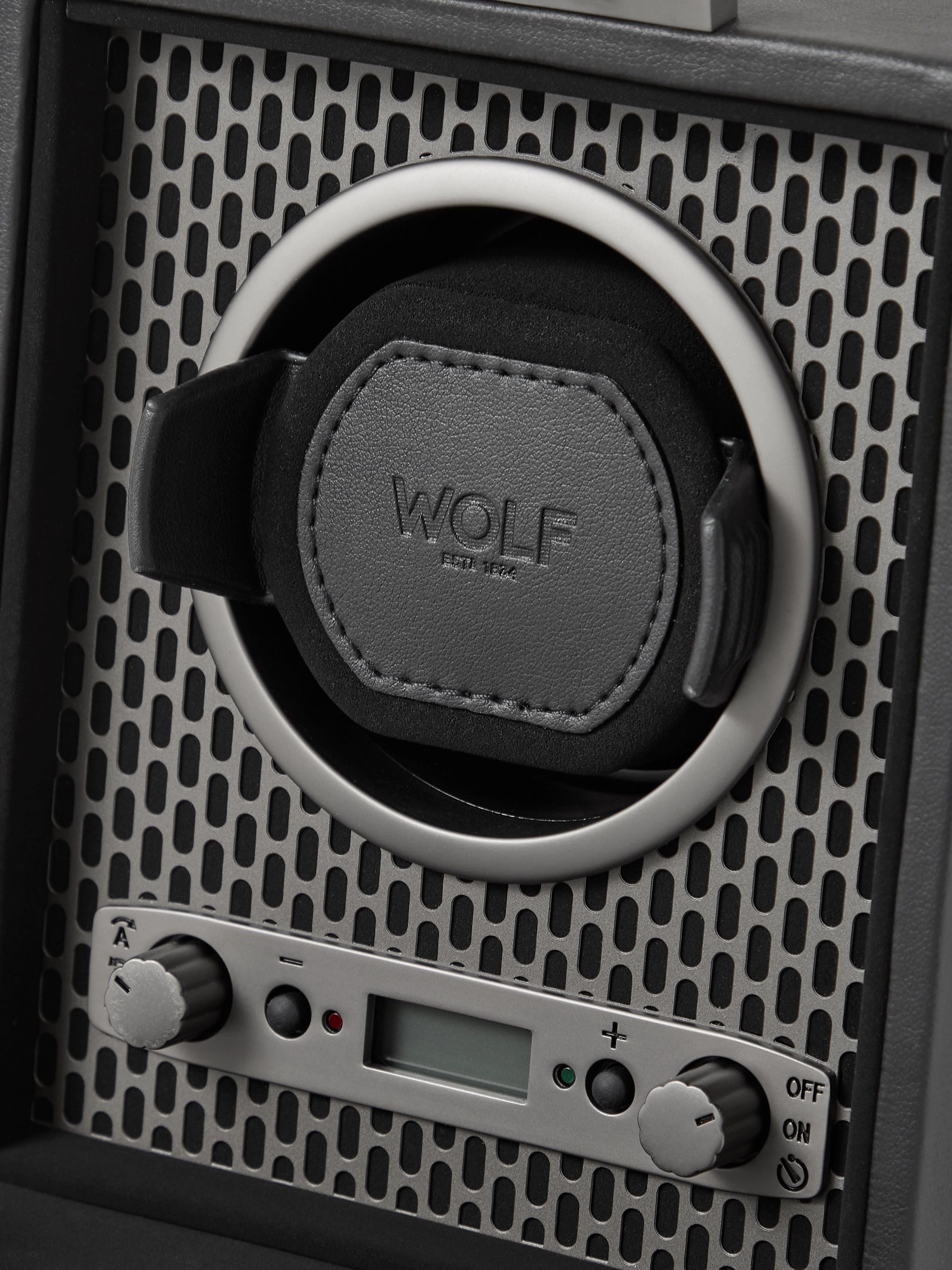 WOLF Axis Vegan Leather Single Watch Winder
