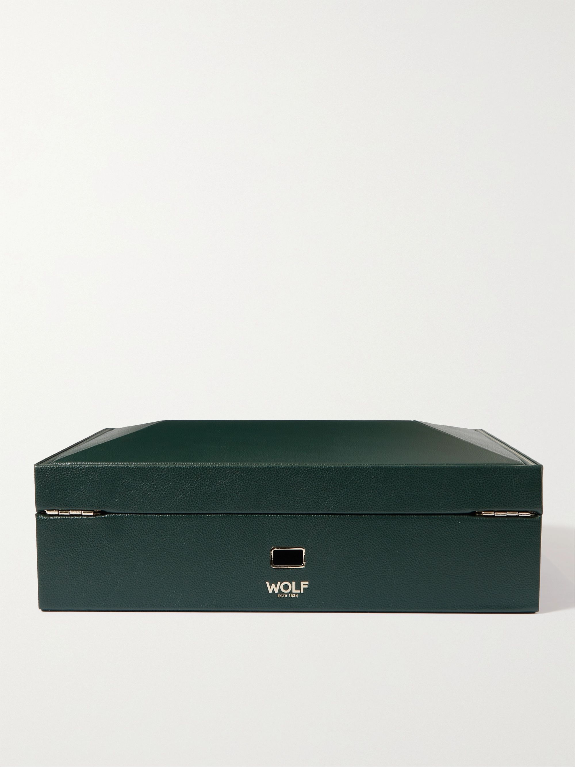 WOLF Full-Grain Vegan Leather Ten-Piece Watch Box