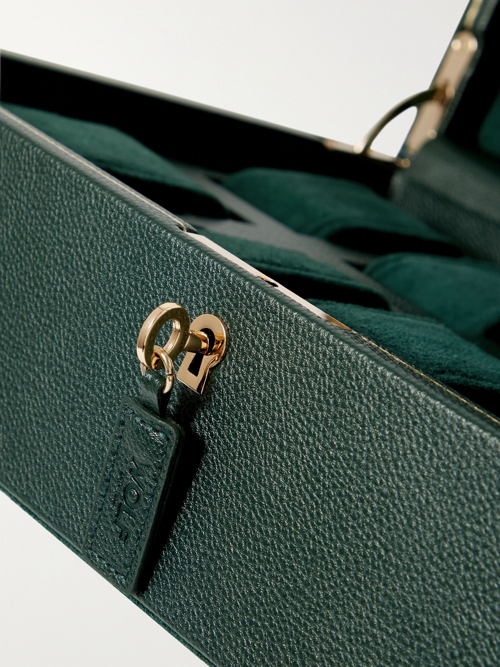 WOLF Full-Grain Vegan Leather Ten-Piece Watch Box