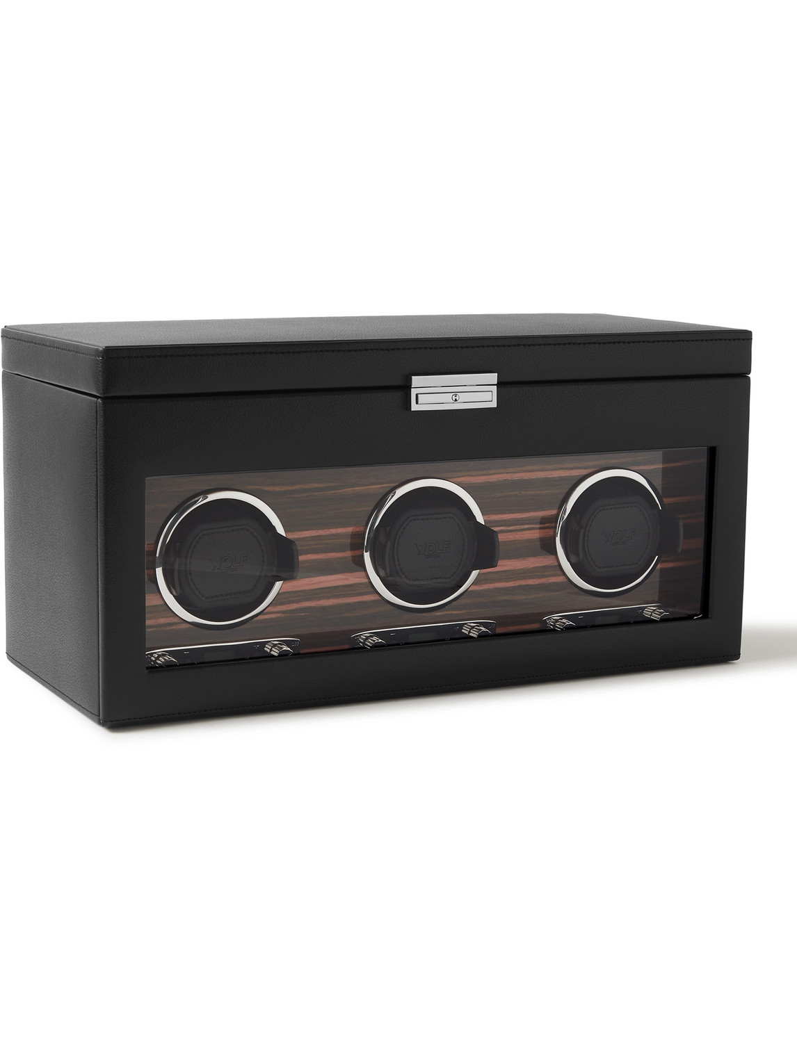 WOLF – Roadster Full-Grain Vegan Leather Triple Watch Winder