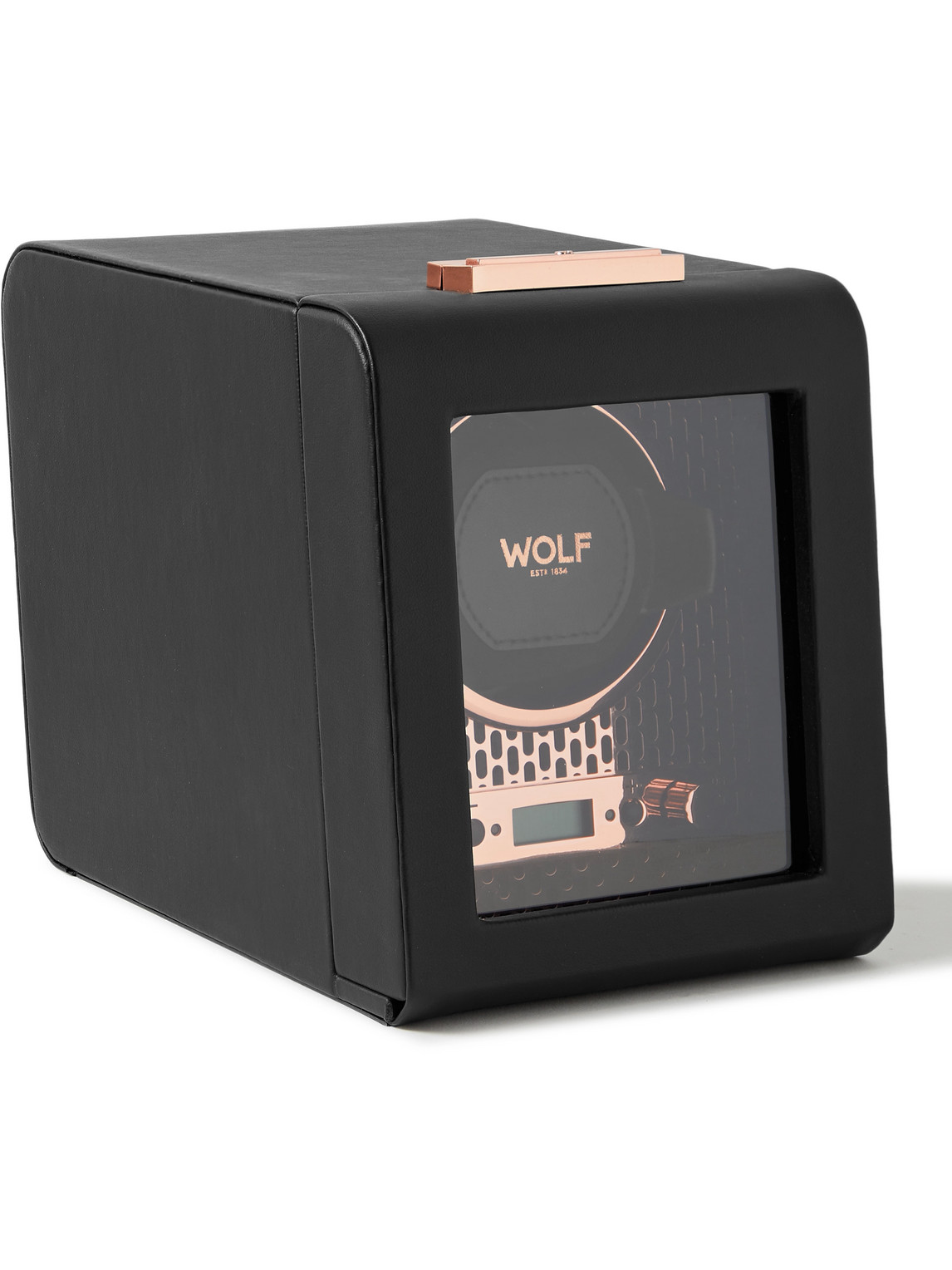 WOLF AXIS VEGAN LEATHER SINGLE WATCH WINDER
