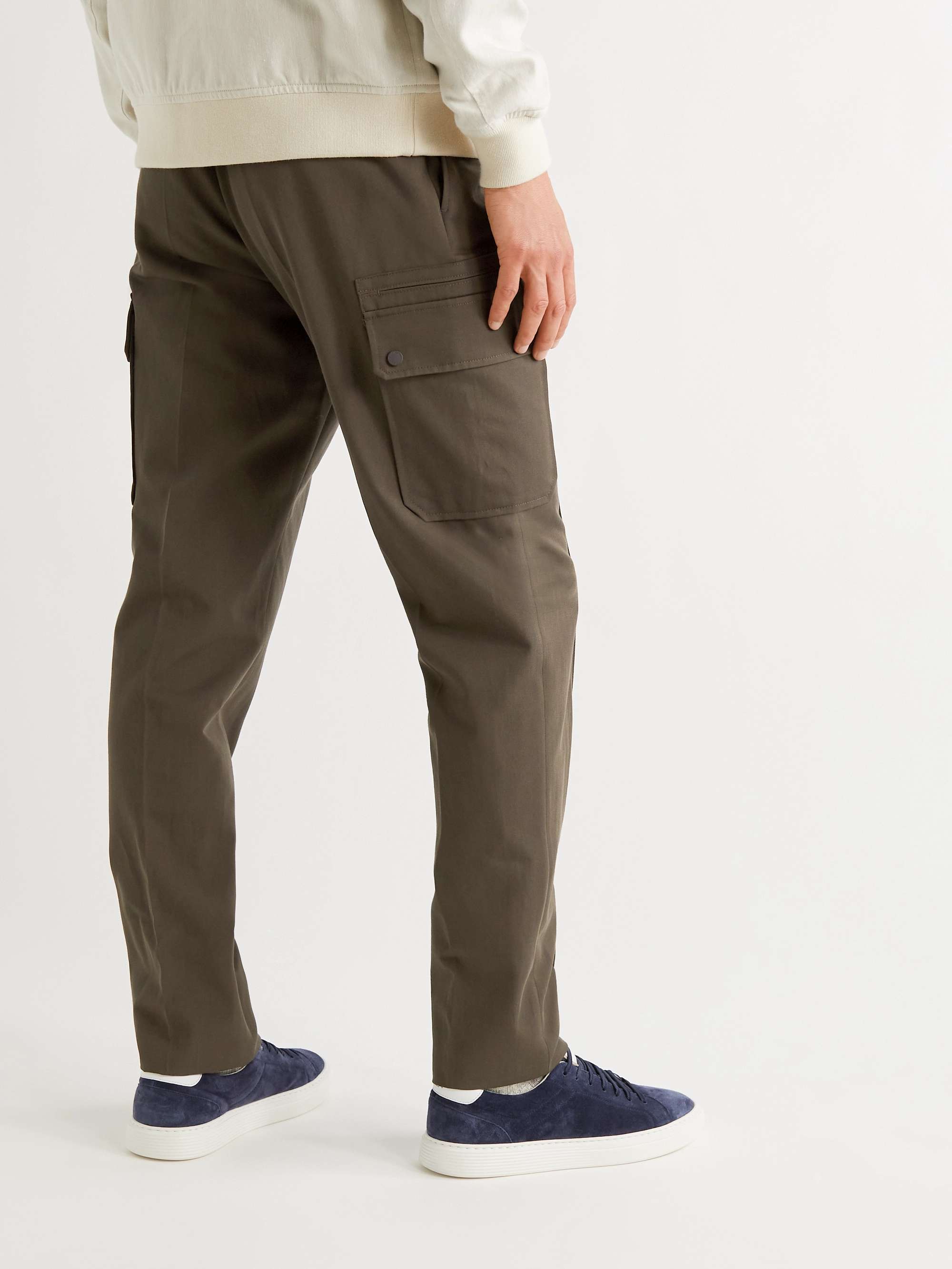 ZEGNA Slim-Fit Cotton and Linen-Blend Twill Cargo Trousers
