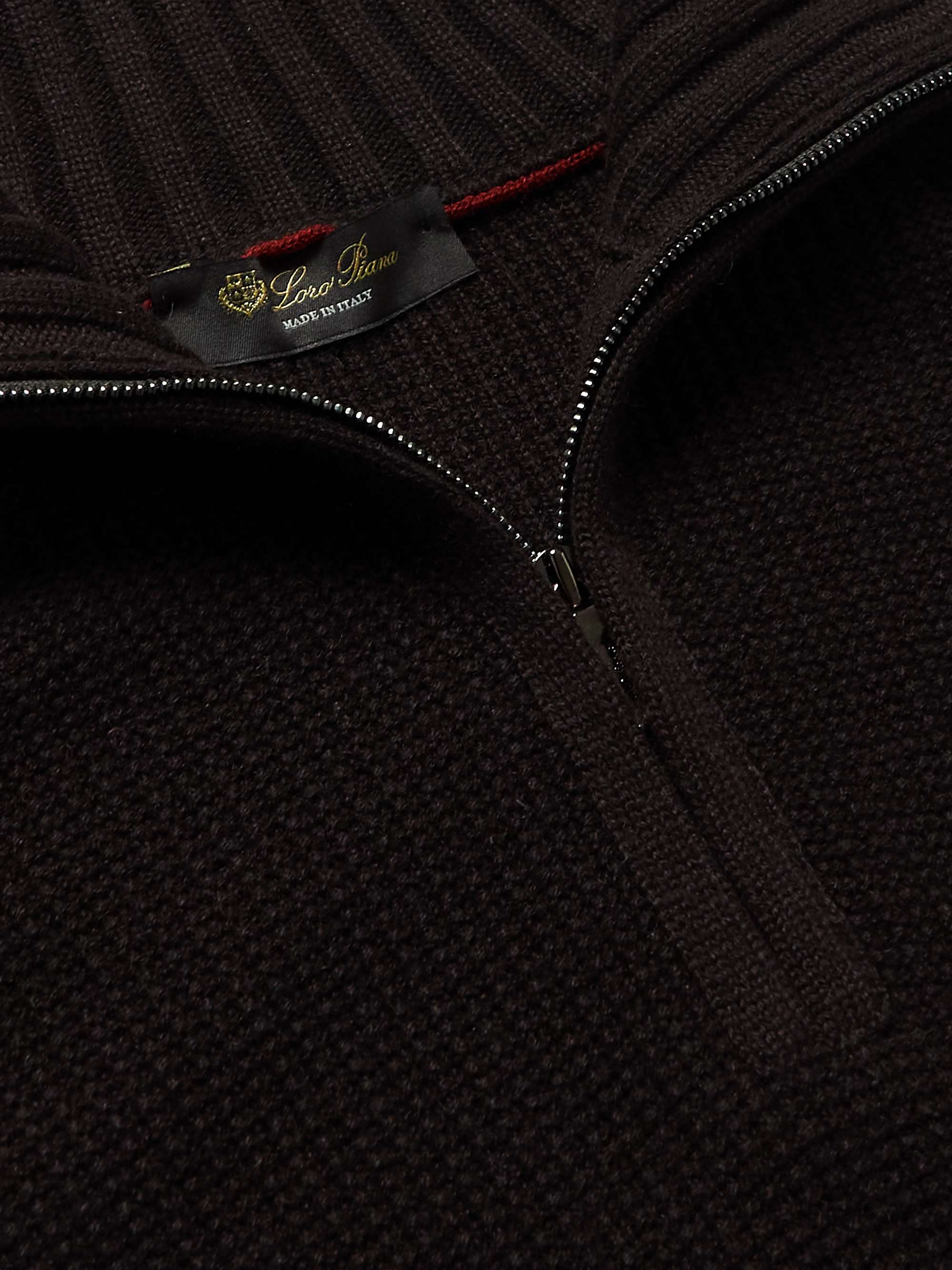 LORO PIANA Cashmere Half-Zip Sweater