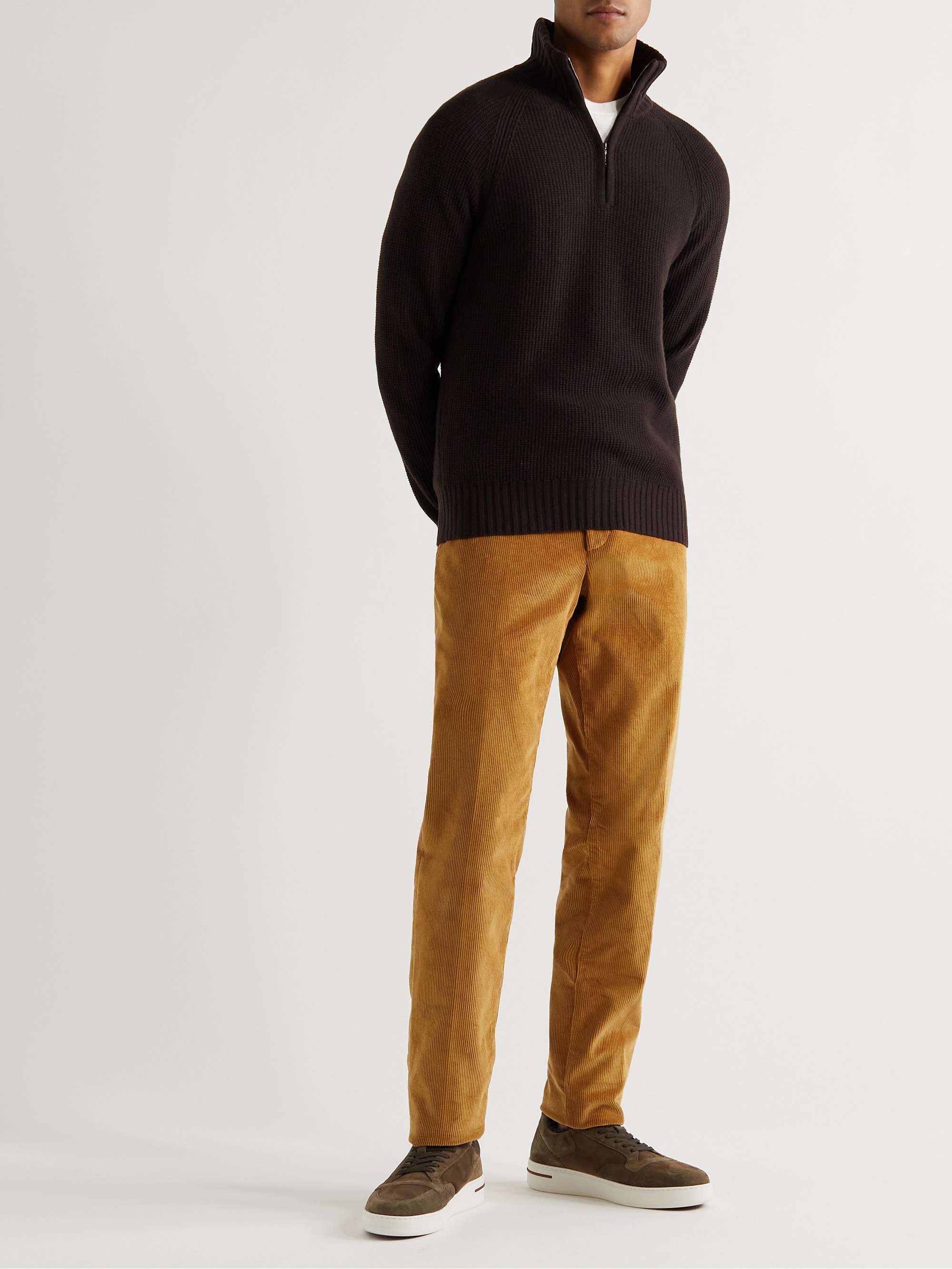 LORO PIANA Cashmere Half-Zip Sweater