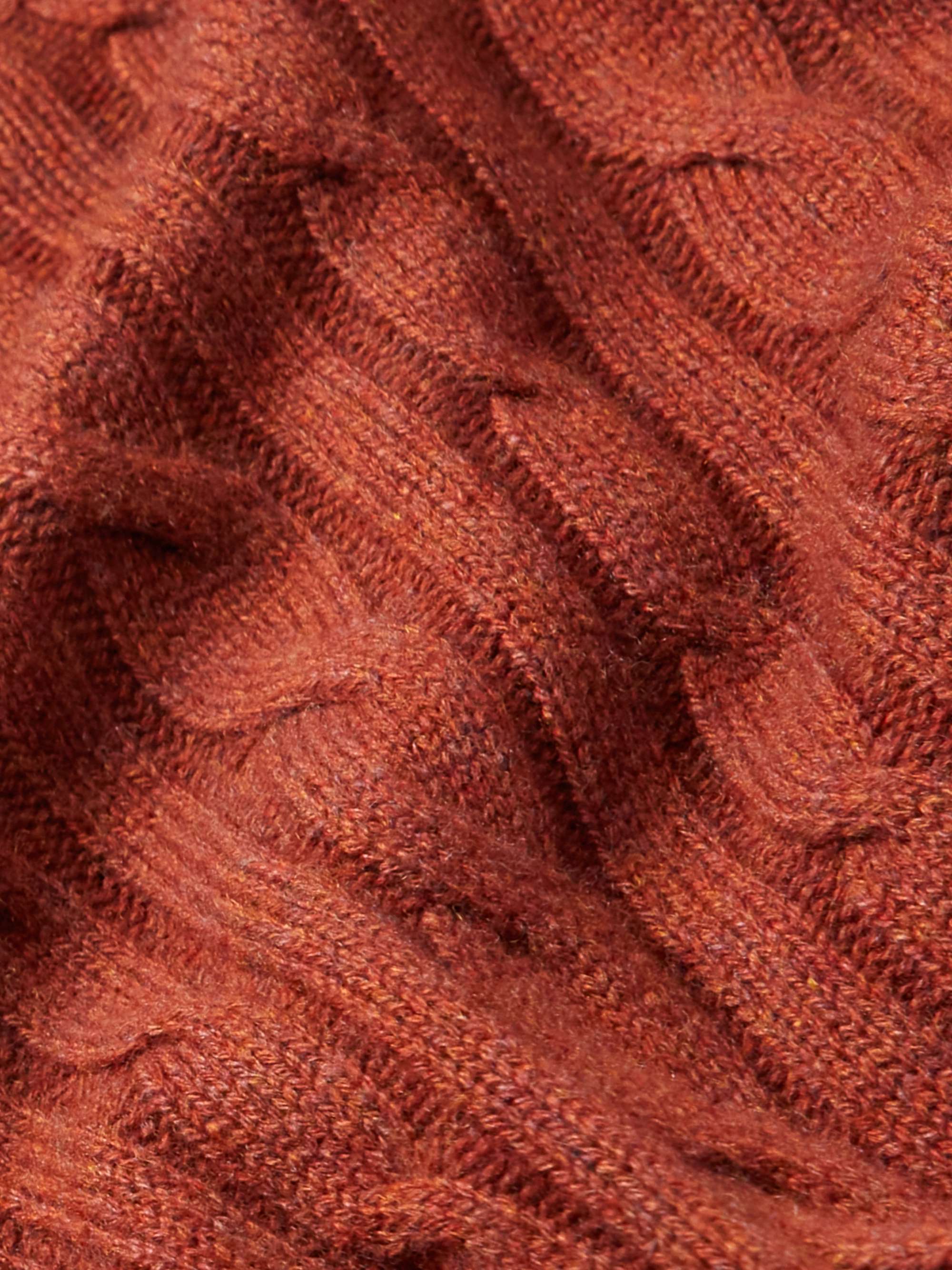 LORO PIANA Cable-Knit Baby Cashmere Sweater