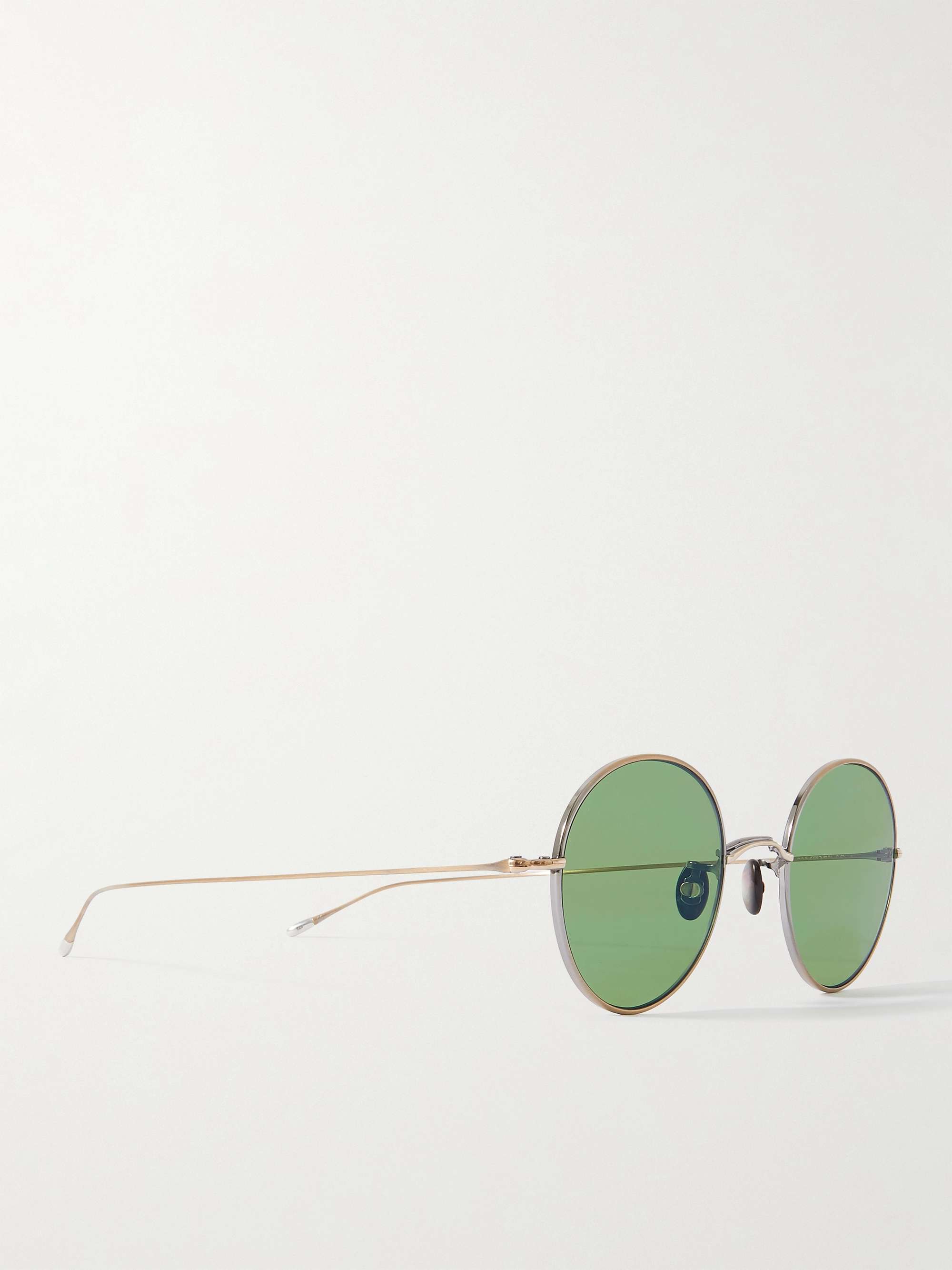 EYEVAN 7285 + 10 EYEVAN No. 5 Round-Frame Titanium Sunglasses