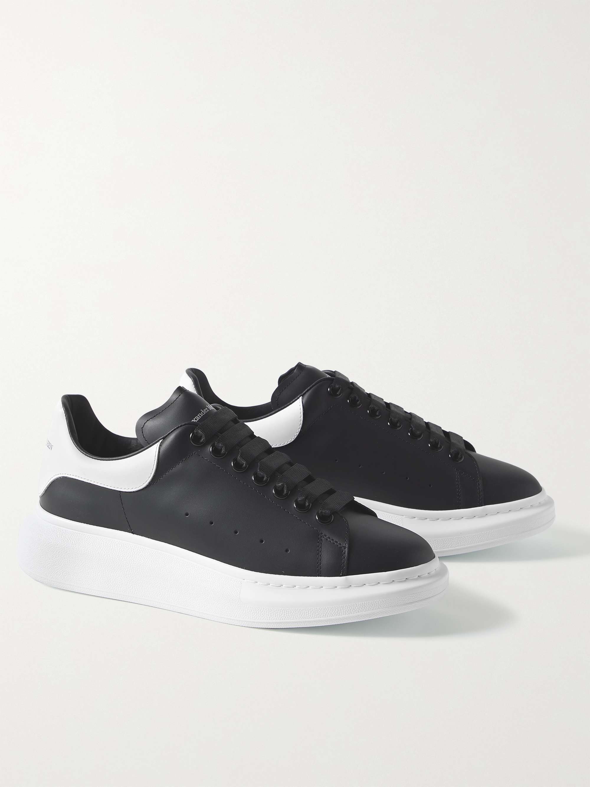 ALEXANDER MCQUEEN Exaggerated-Sole Leather Sneakers