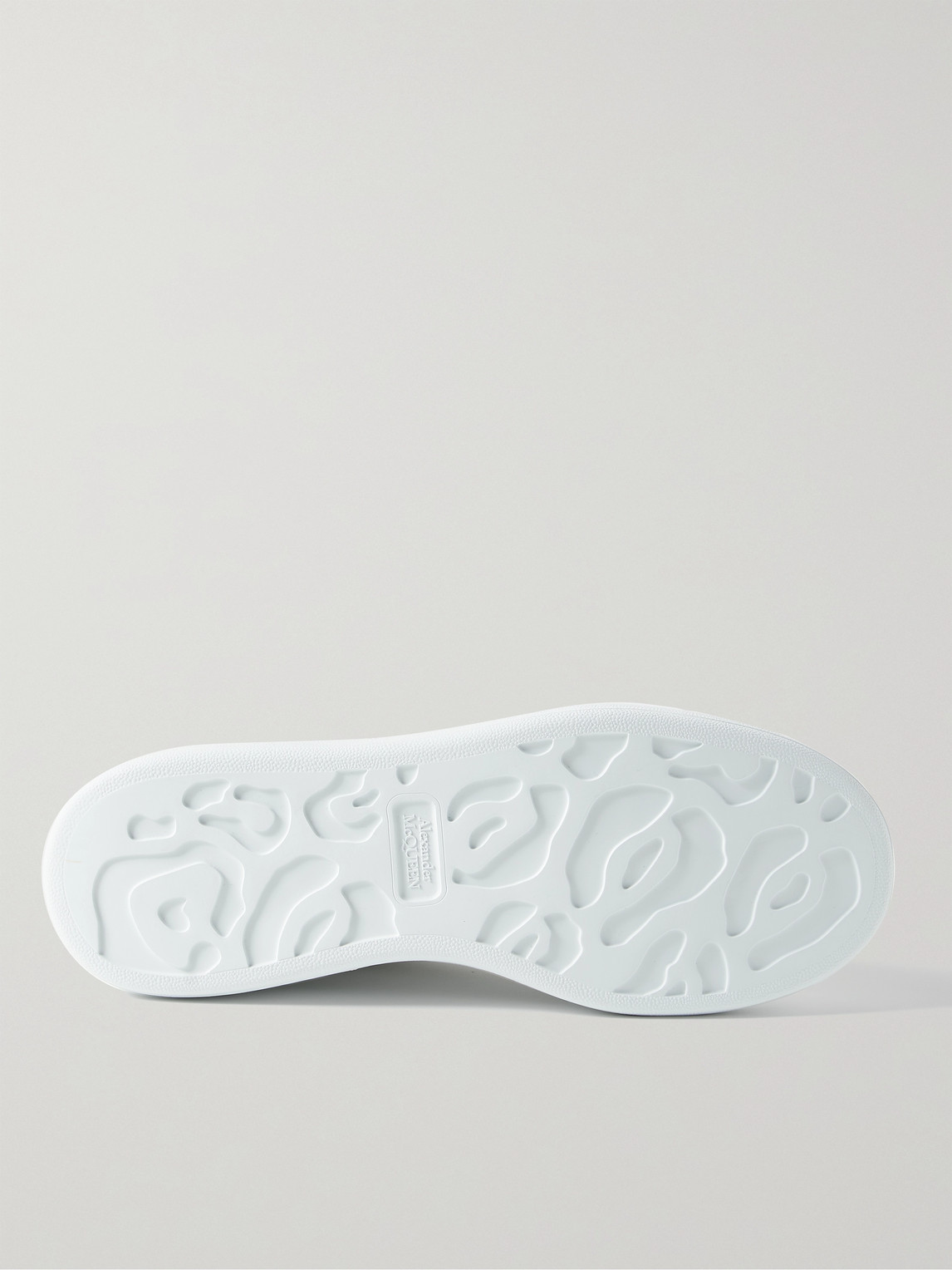 Alexander Mcqueen Exaggerated-sole Leather Sneakers In White