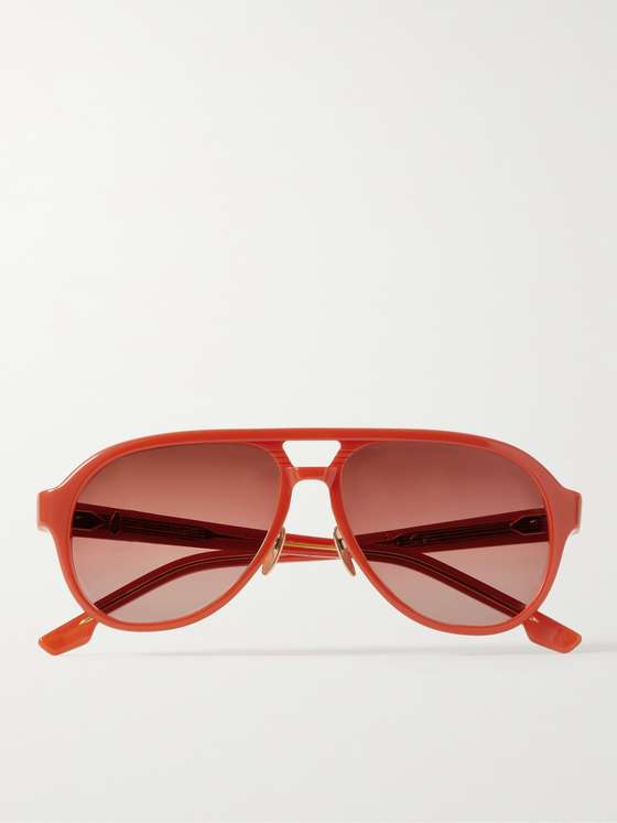 mrporter.com | + George Cortina Aviator-Style Acetate Sunglasses