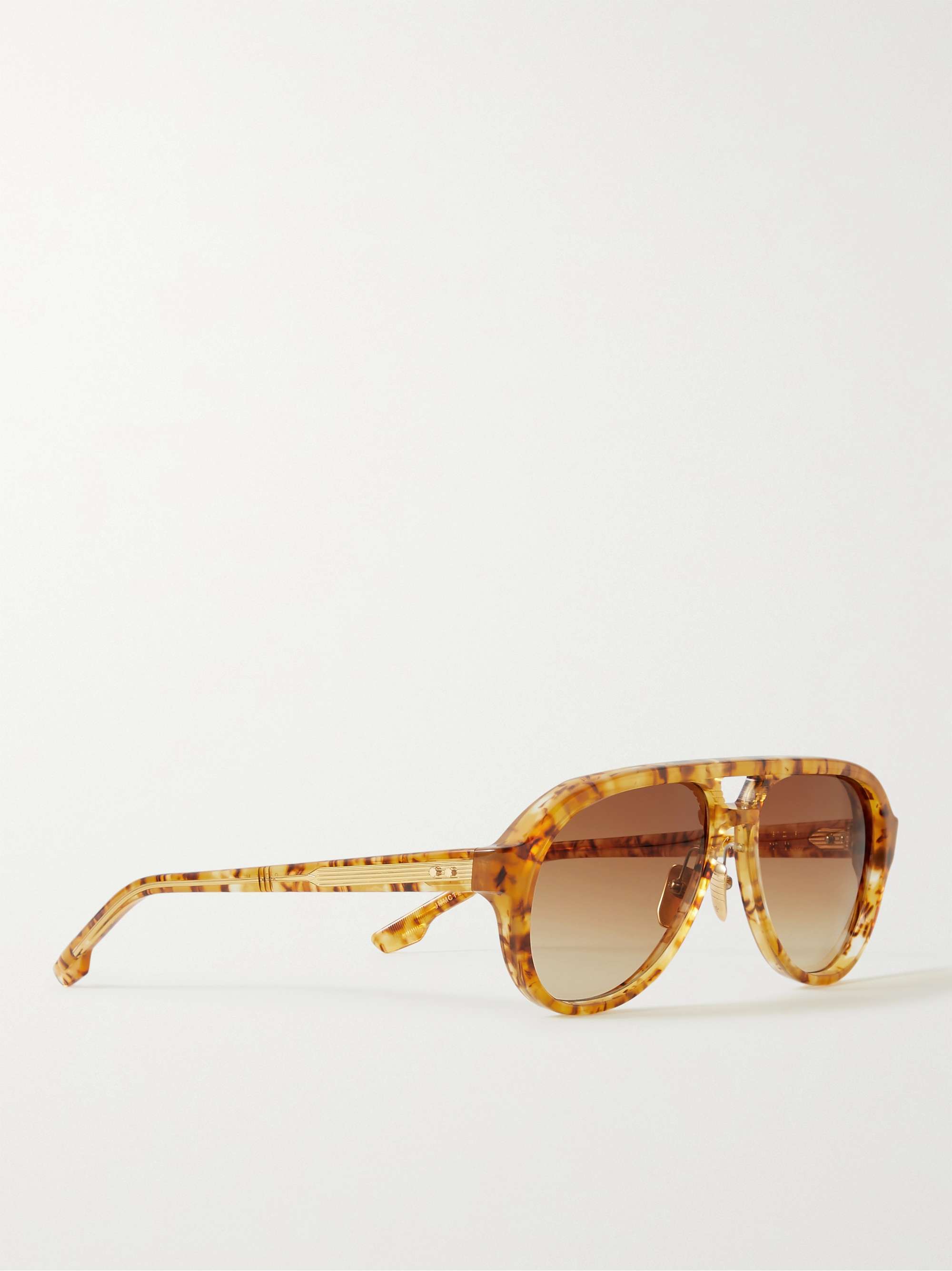 JACQUES MARIE MAGE + George Cortina Aviator-Style Acetate Sunglasses