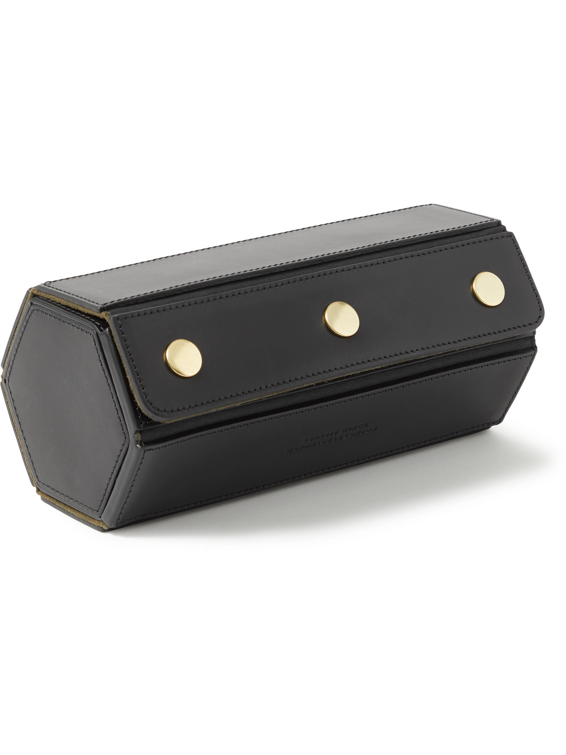 Logo-Debossed Leather Watch Roll