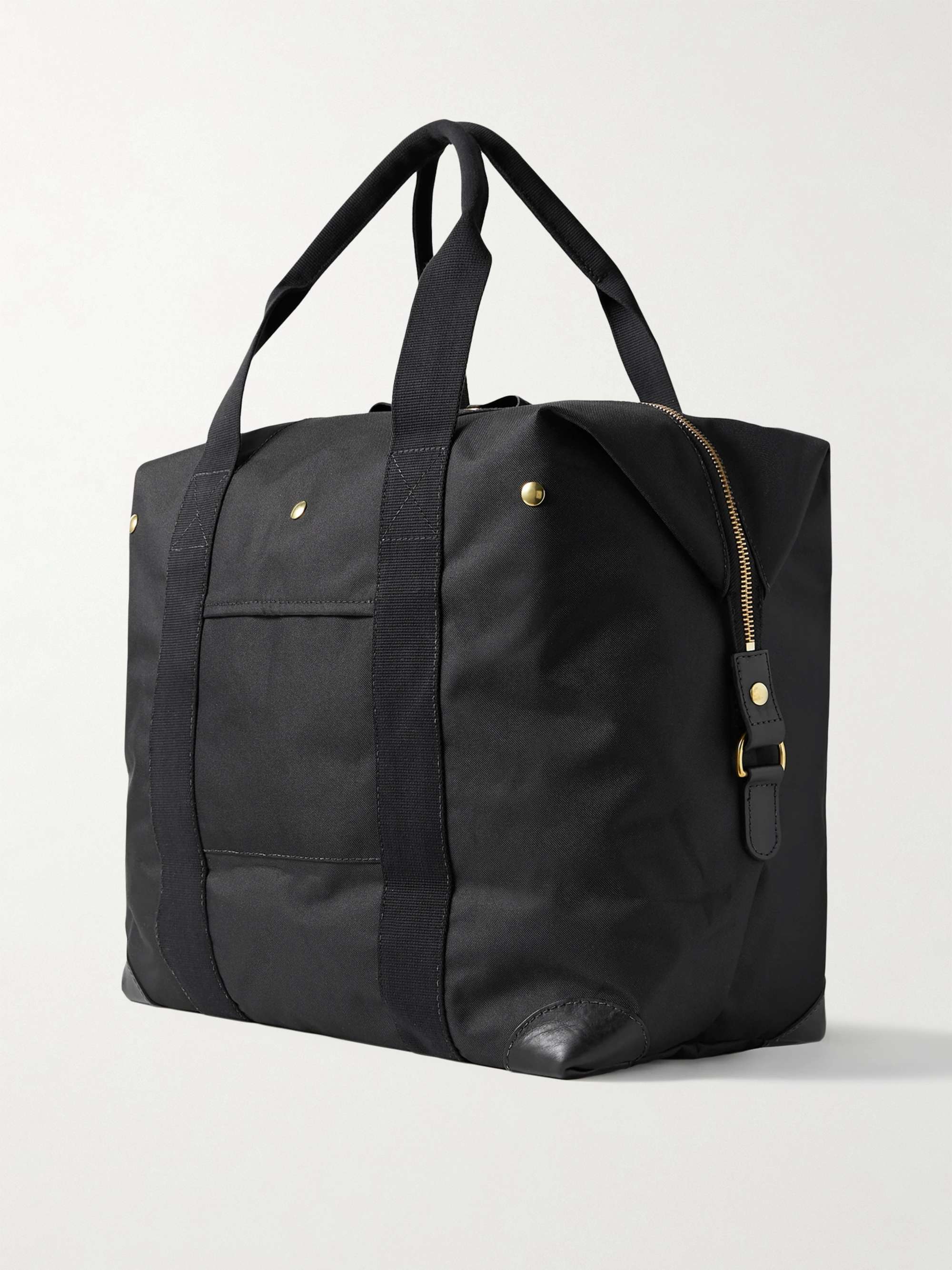 BENNETT WINCH Cargo Leather-Trimmed Nylon Holdall