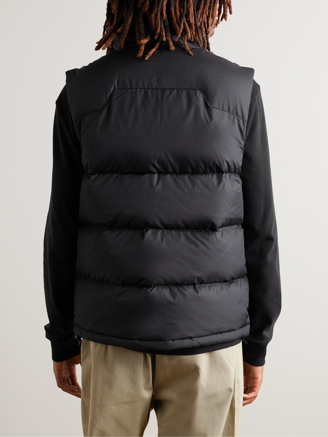 Shop Polo Ralph Lauren Quilted Recycled Ripstop Down Gilet In Black