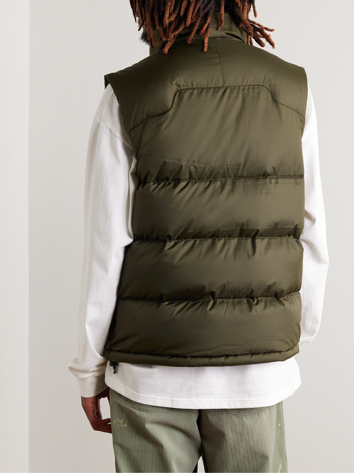 Shop Polo Ralph Lauren Quilted Recycled Ripstop Down Gilet In Green