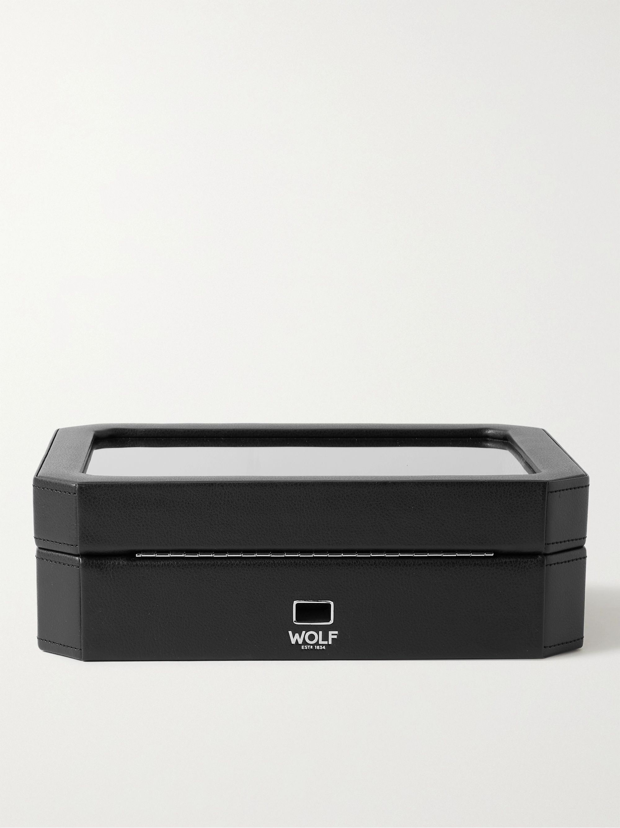 WOLF Windsor Vegan Leather Ten-Piece Watch Box